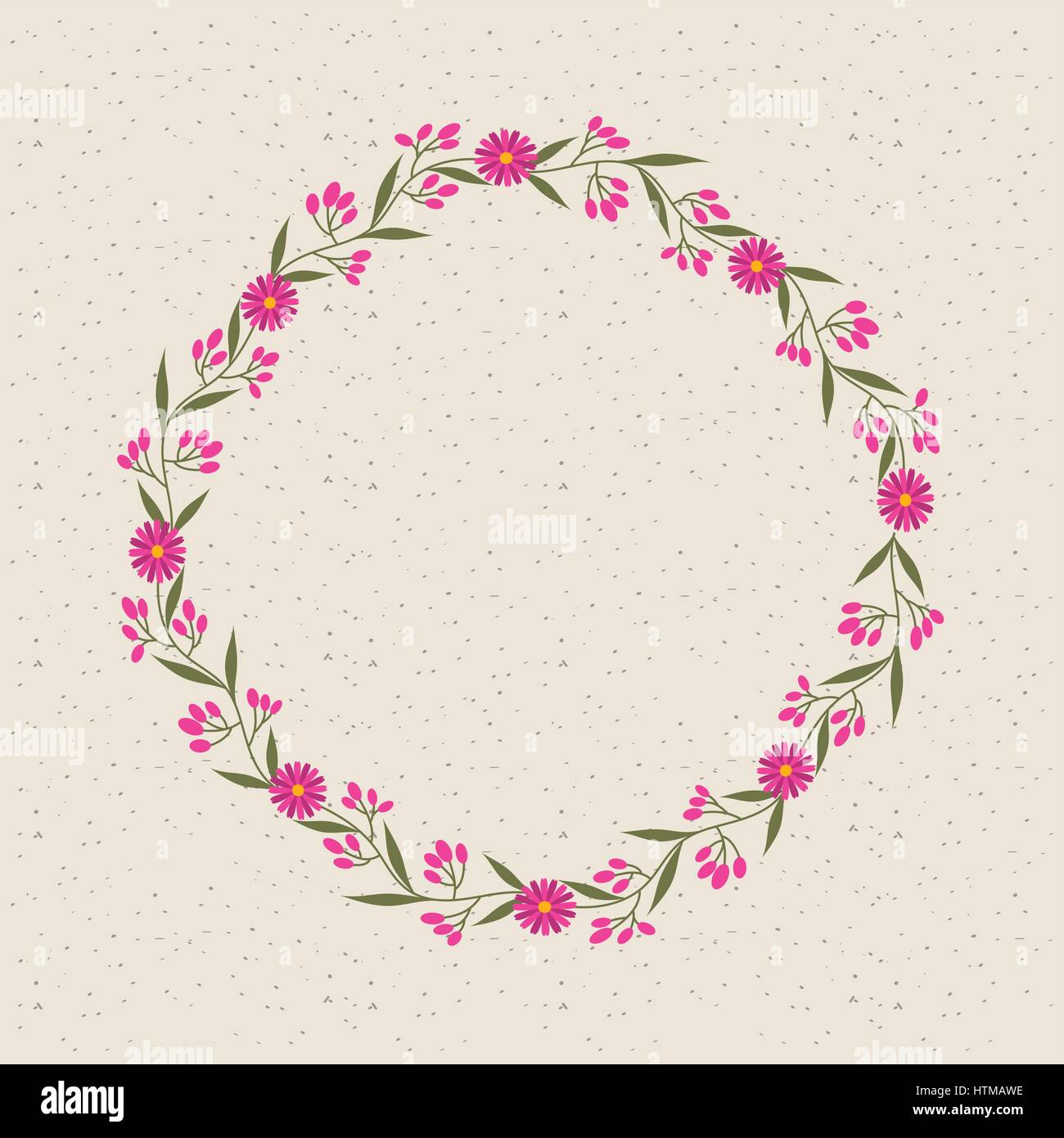 wreath of flowers Stock Vector Image & Art - Alamy