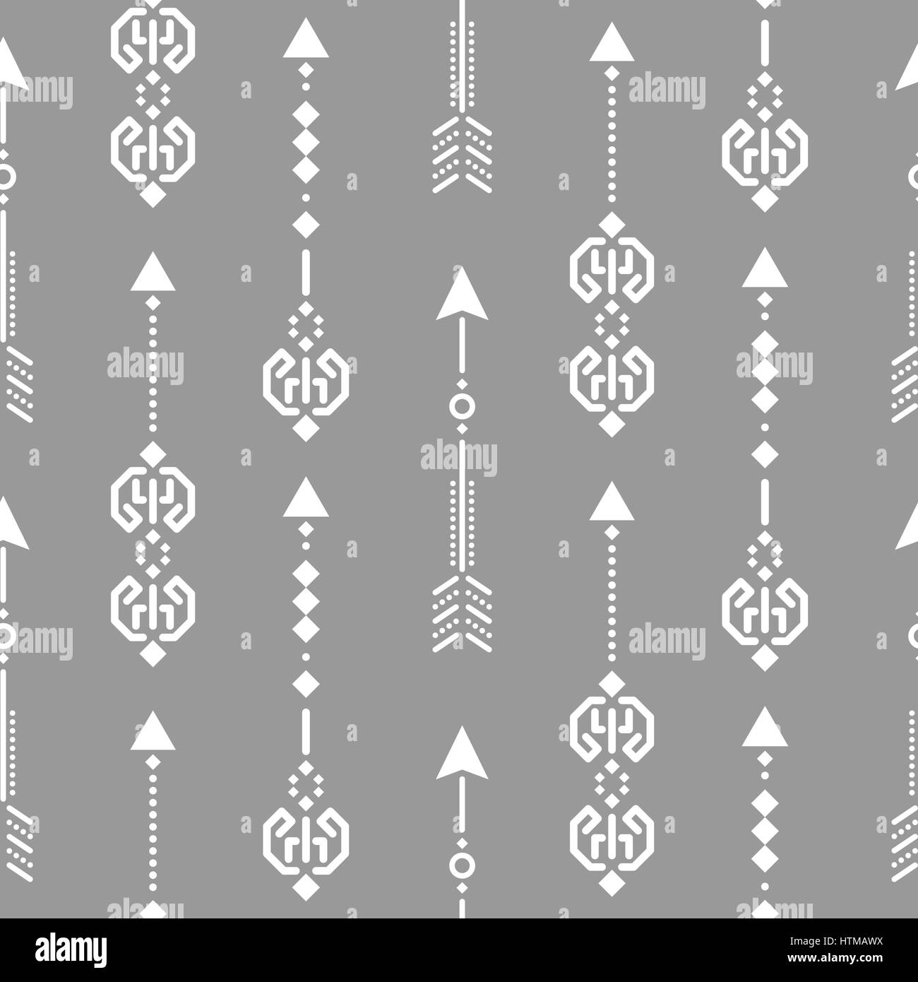 Aztec ethnic arrow ornament seamless vector pattern Stock Vector Image ...