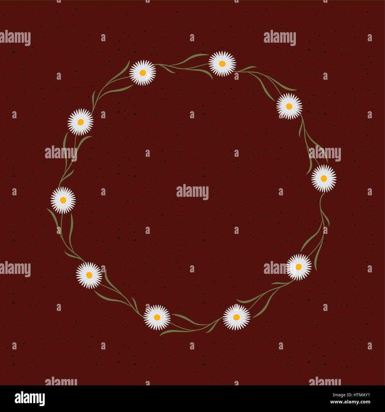 wreath of flowers Stock Vector Image & Art - Alamy