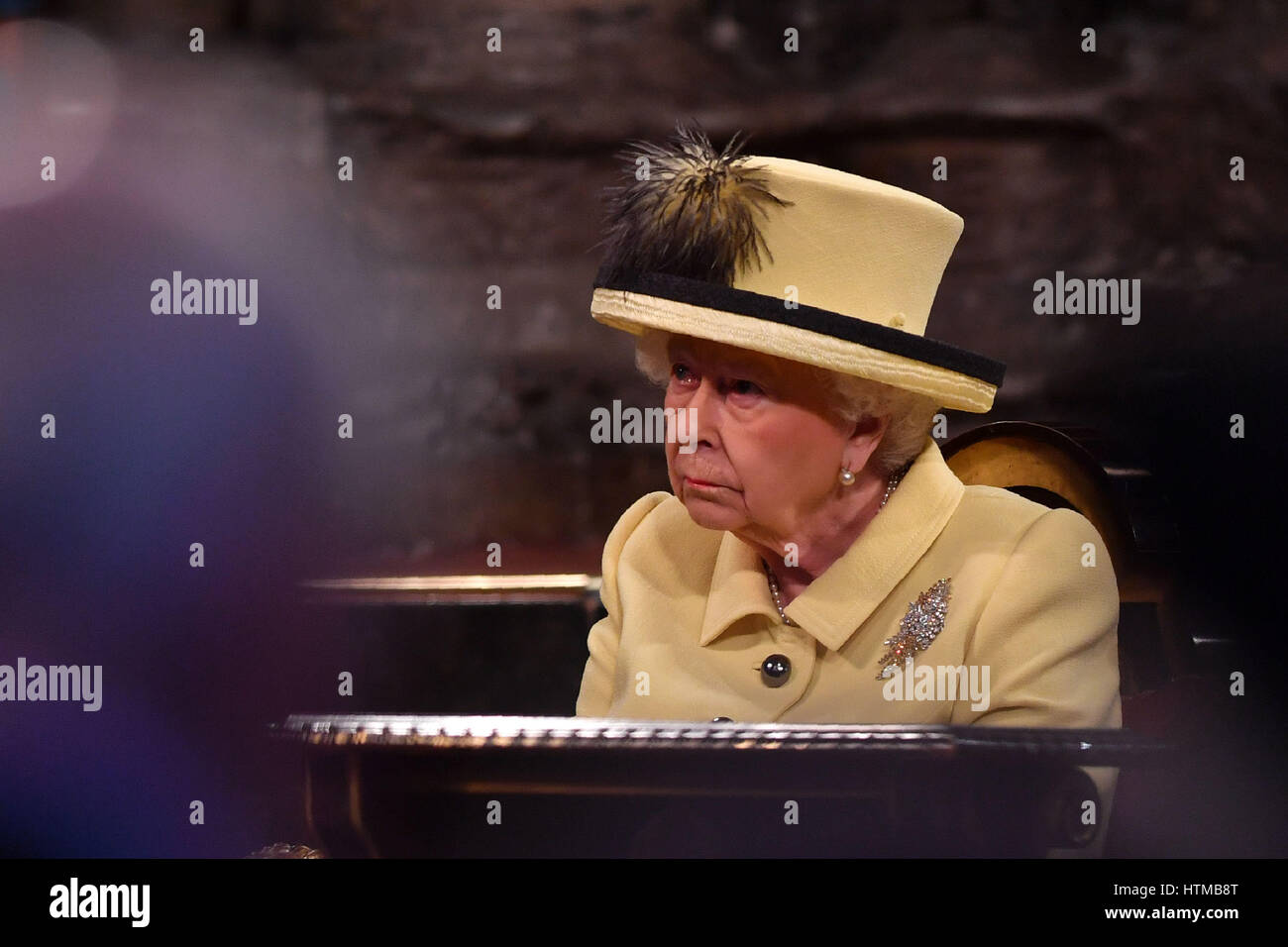 Queen Elizabeth II attends the Commonwealth Service at Westminster