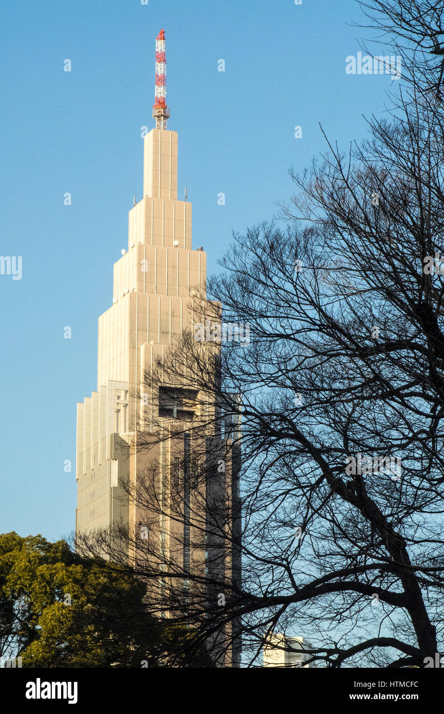 NTT Docomo Yoyogi Building in Shibuya Tokyo Japan. Stock Photo