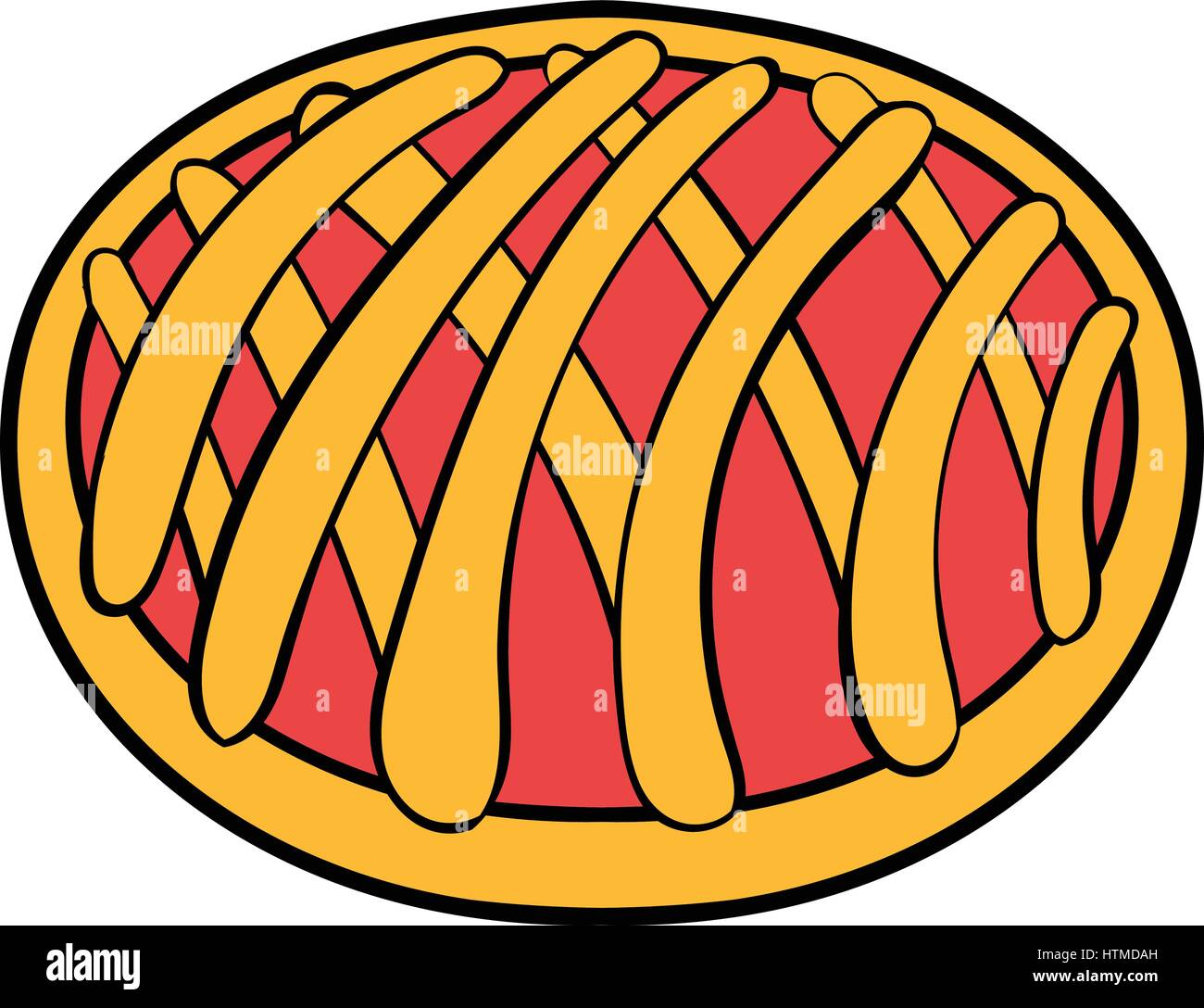 Cherry pie icon cartoon Stock Vector Image & Art Alamy