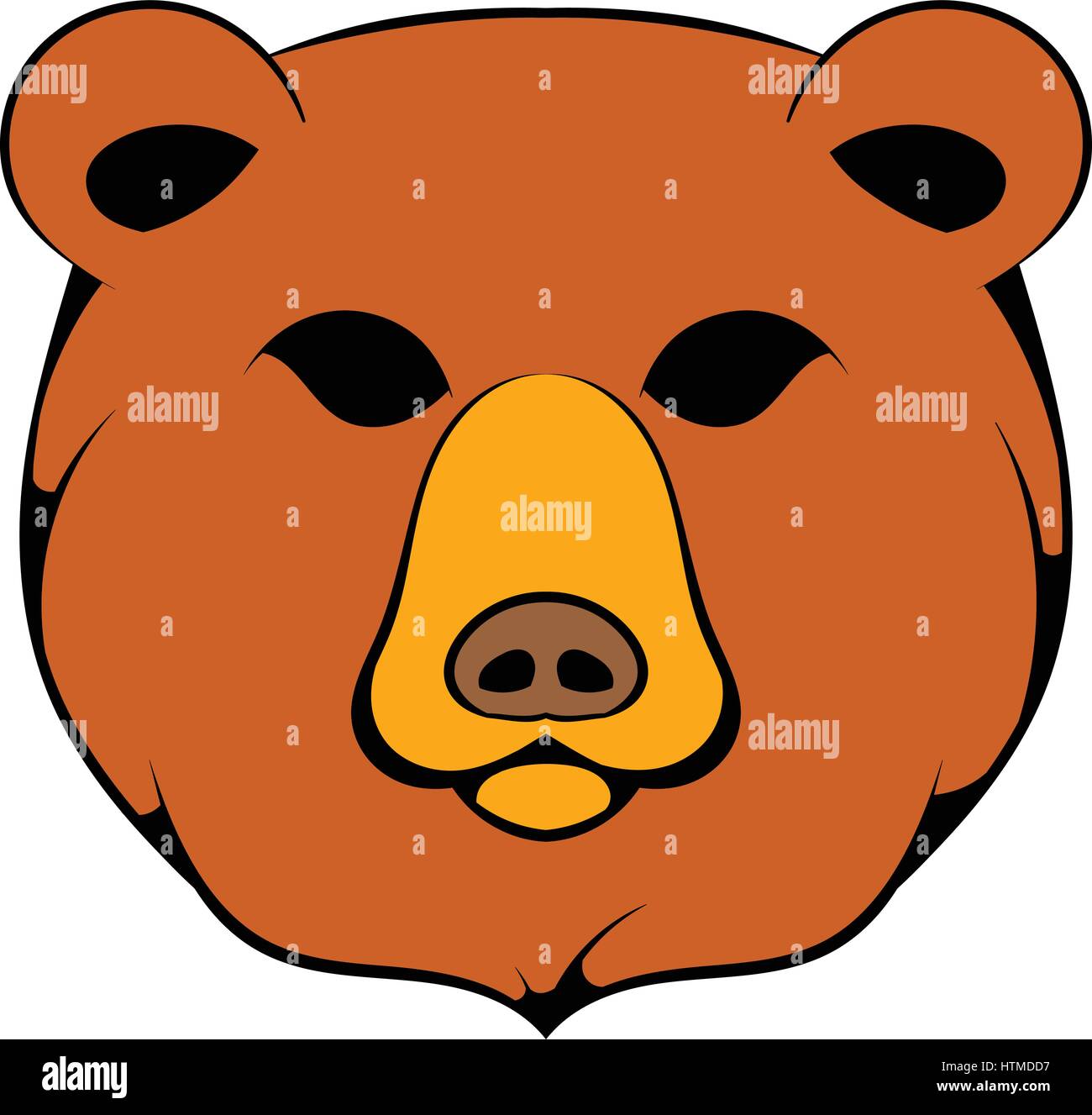 Head of bear icon cartoon Stock Vector