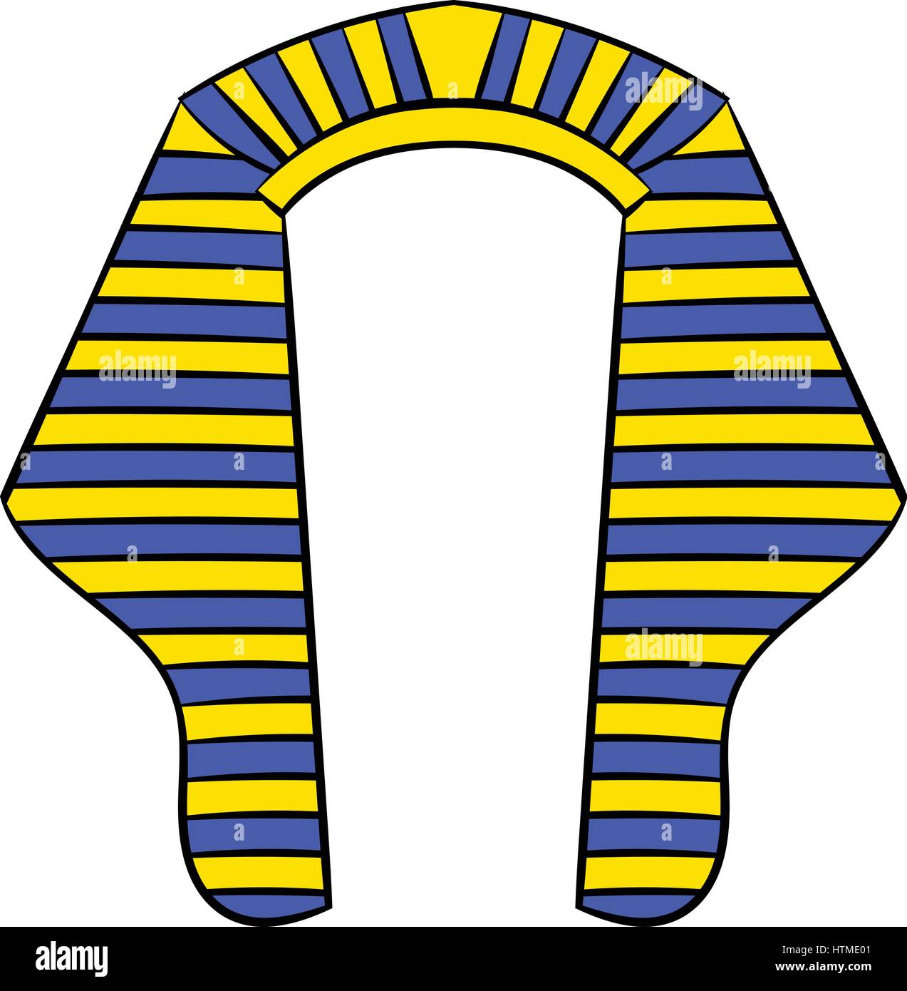 Headdress of Pharaoh icon cartoon Stock Vector