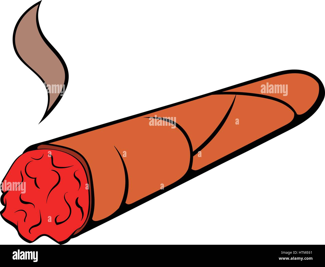 Cigar icon cartoon Stock Vector