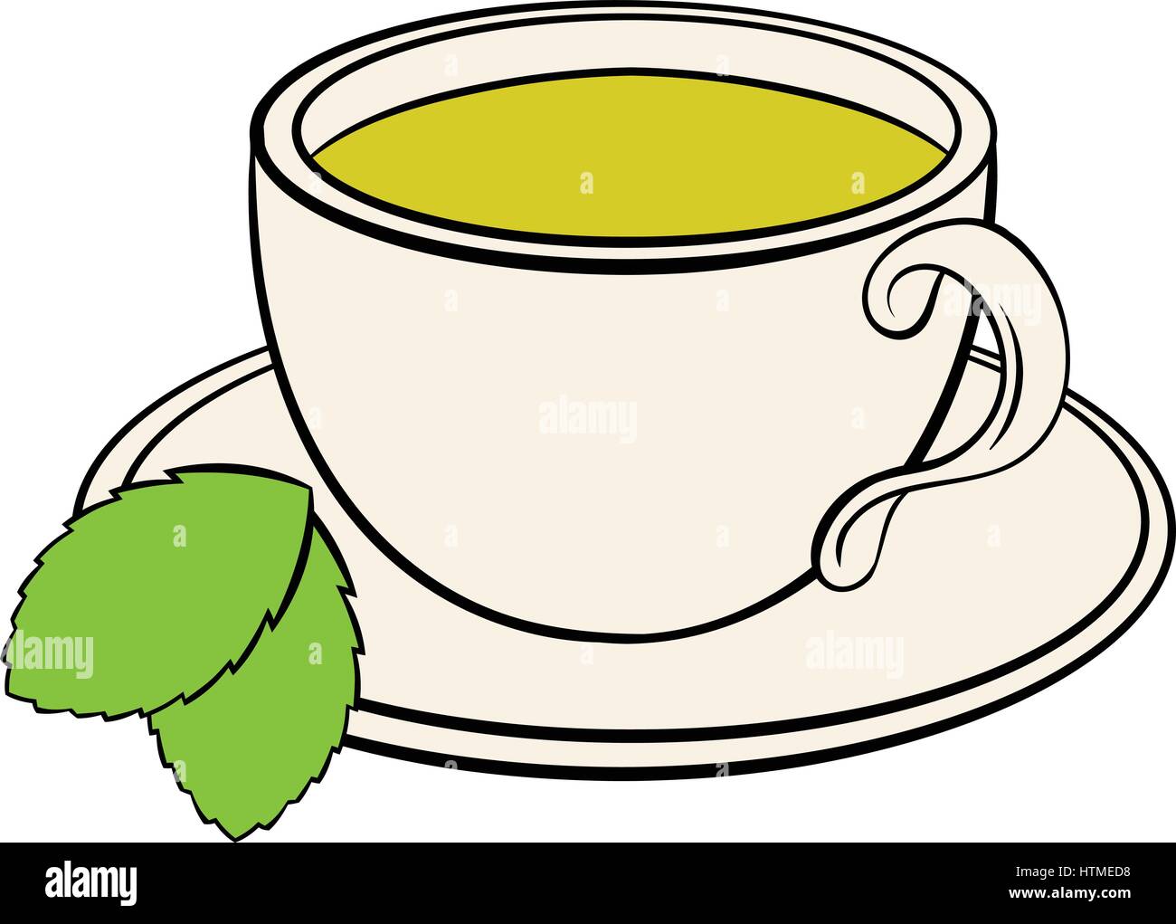 Cup of tea icon cartoon Stock Vector