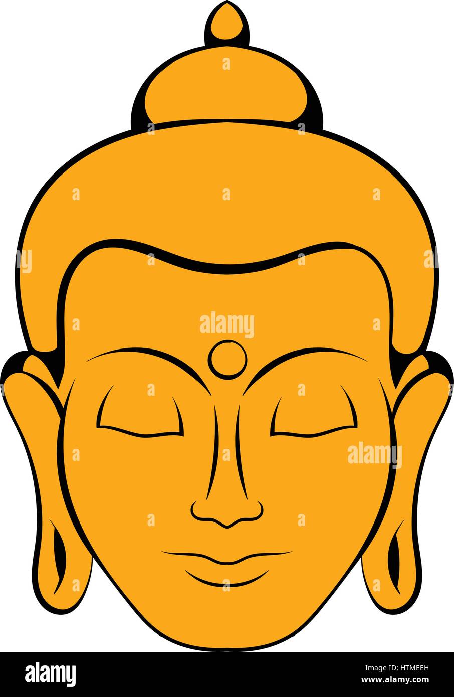 Head of Buddha icon cartoon Stock Vector Image & Art - Alamy