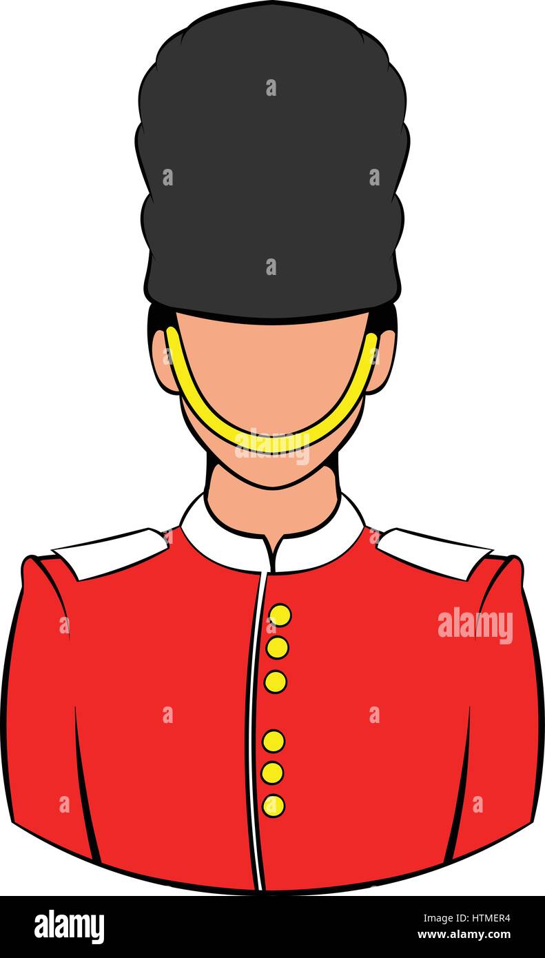 A Royal Guard icon cartoon Stock Vector