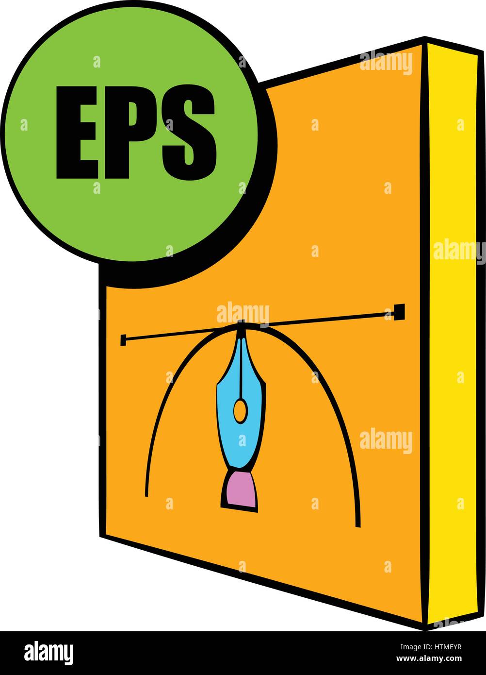 EPS file icon cartoon Stock Vector Image & Art - Alamy