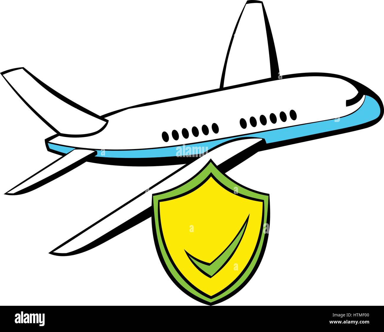 Aircraft insurance icon cartoon Stock Vector Image & Art - Alamy