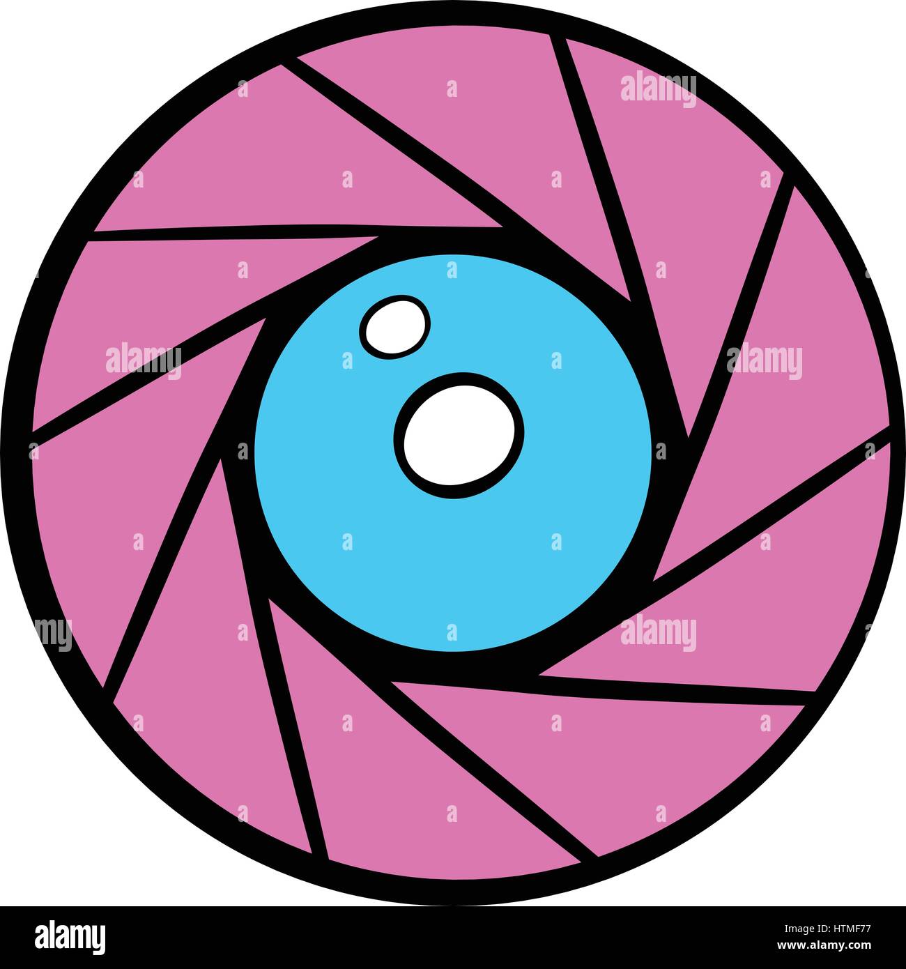 Camera aperture icon cartoon Stock Vector Image & Art - Alamy