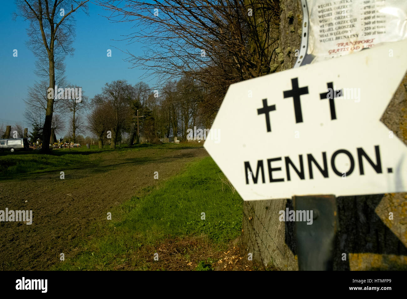 mennonites graveyard in heubuden the area of Gdansk, Poland Stock Photo