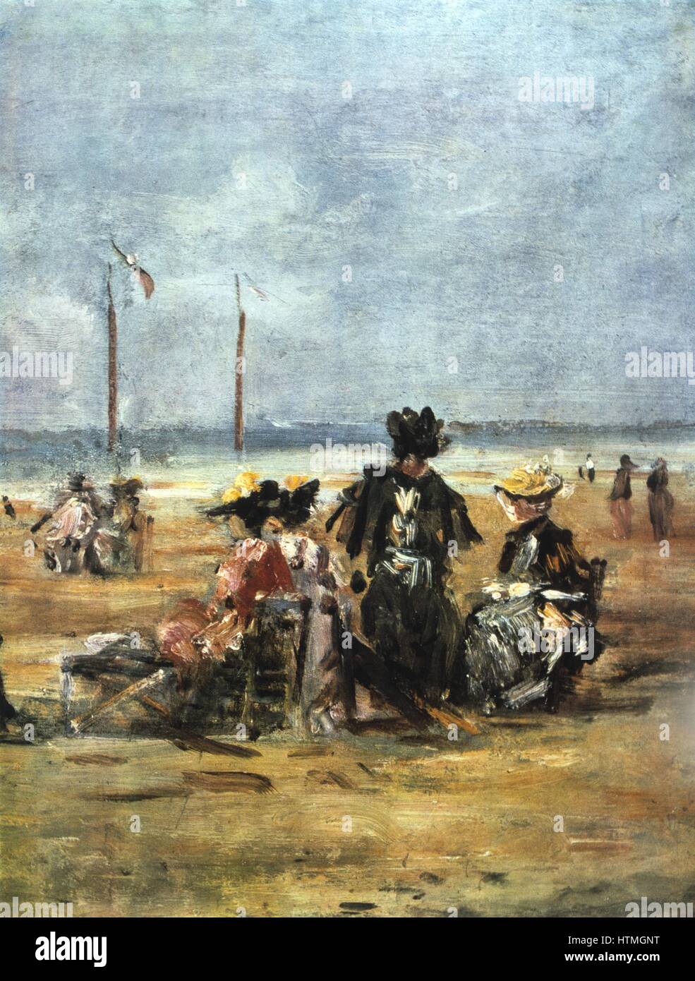 Eugène boudin on the beach hi-res stock photography and