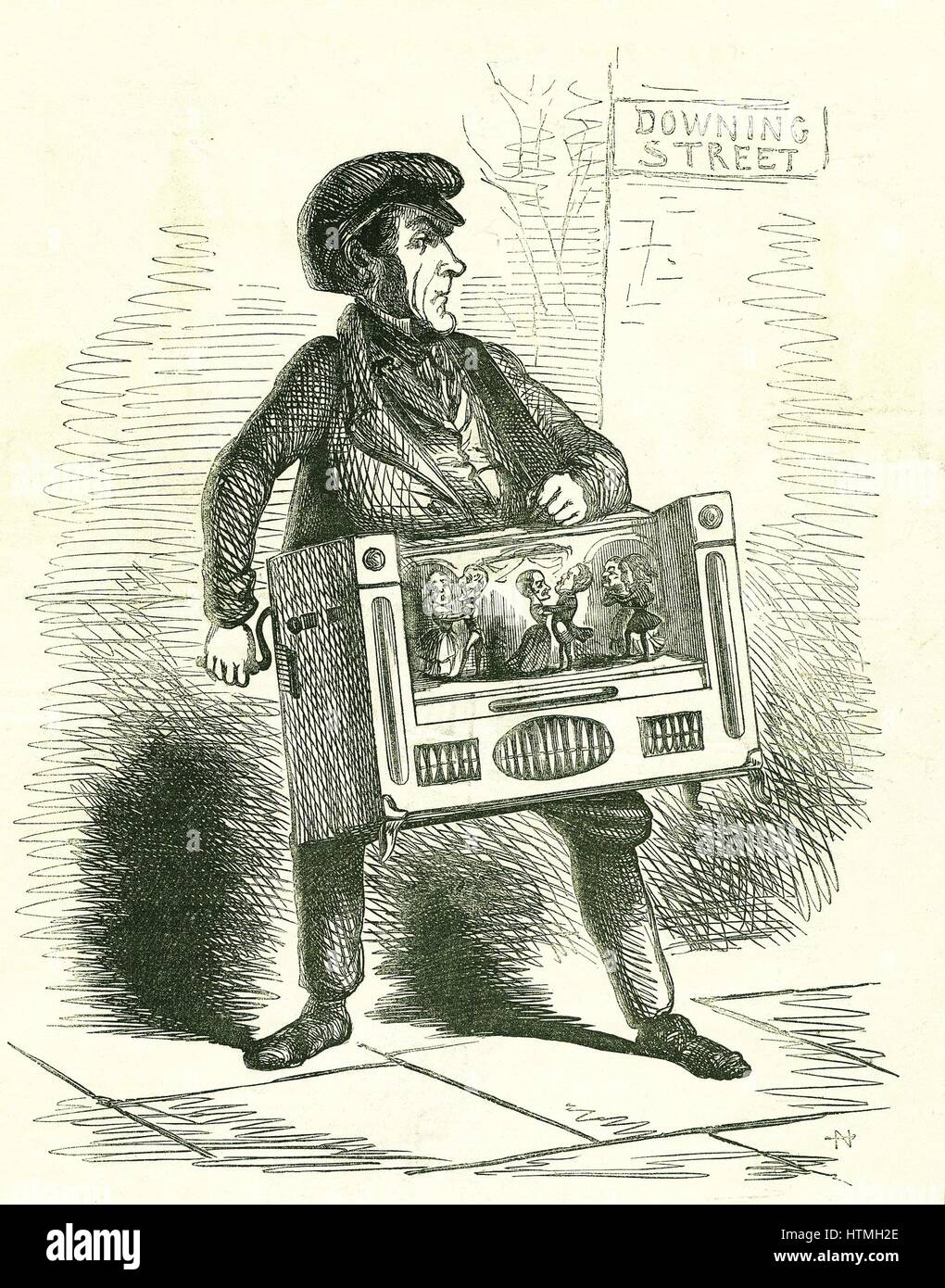 Lord John Russell shown campaigning for abolition of the Corn Laws