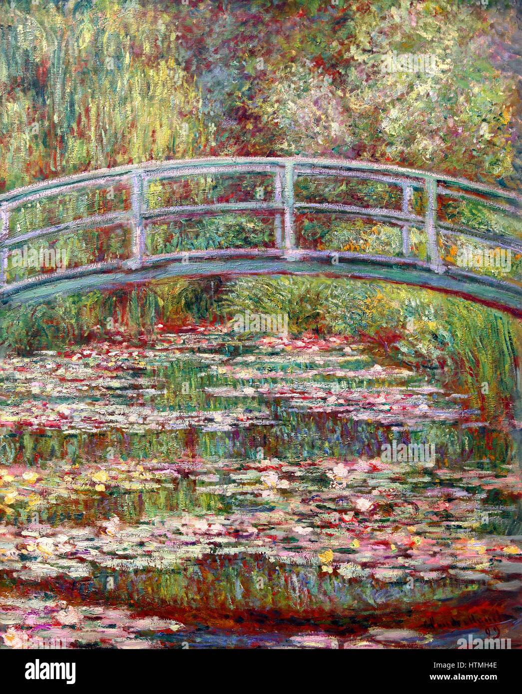 他の方発送×Claude Monet 【arched bridge】 File:Water-Lilies-and-Japanese-Bridge-(1897-1899)-Monet.jpg