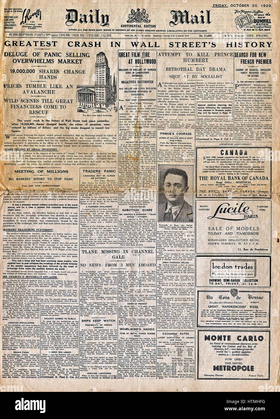 Sold Out,Stock Market Crash,1929,Newspaper,Man INFINITE PHOTOGRAPHS Photo