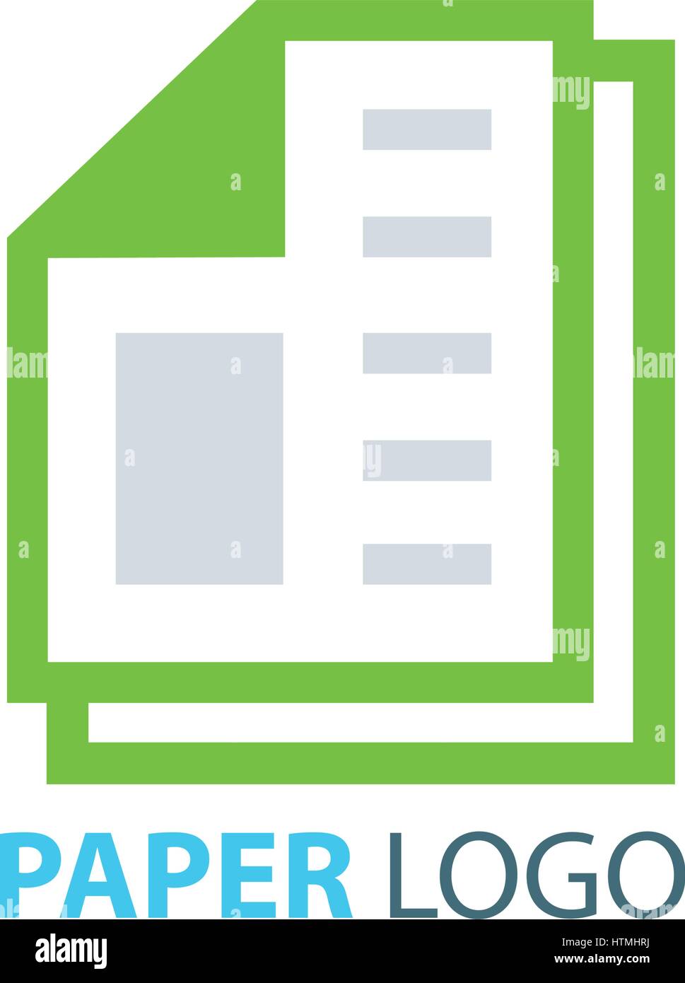 paper logo vector green color Stock Vector Image & Art - Alamy