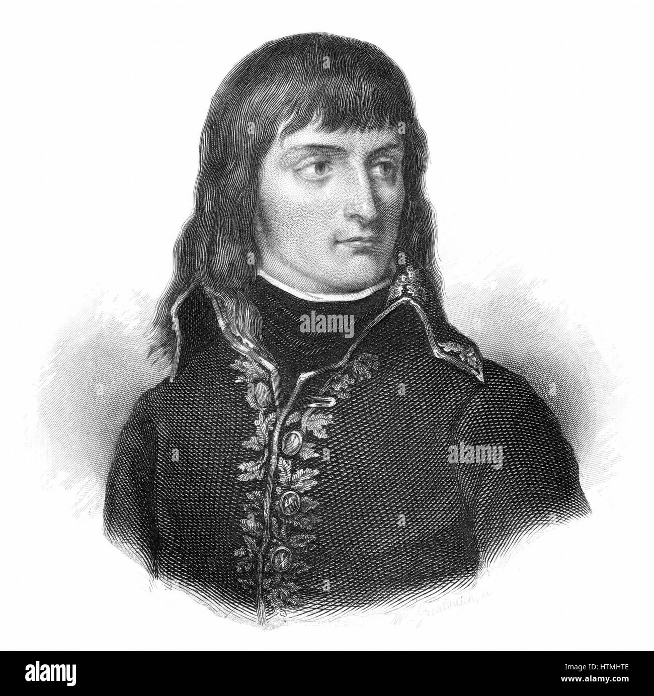 Napoleon Bonaparte (1769-1821) c1800. Emperor of France from 1804. Engraving Stock Photo