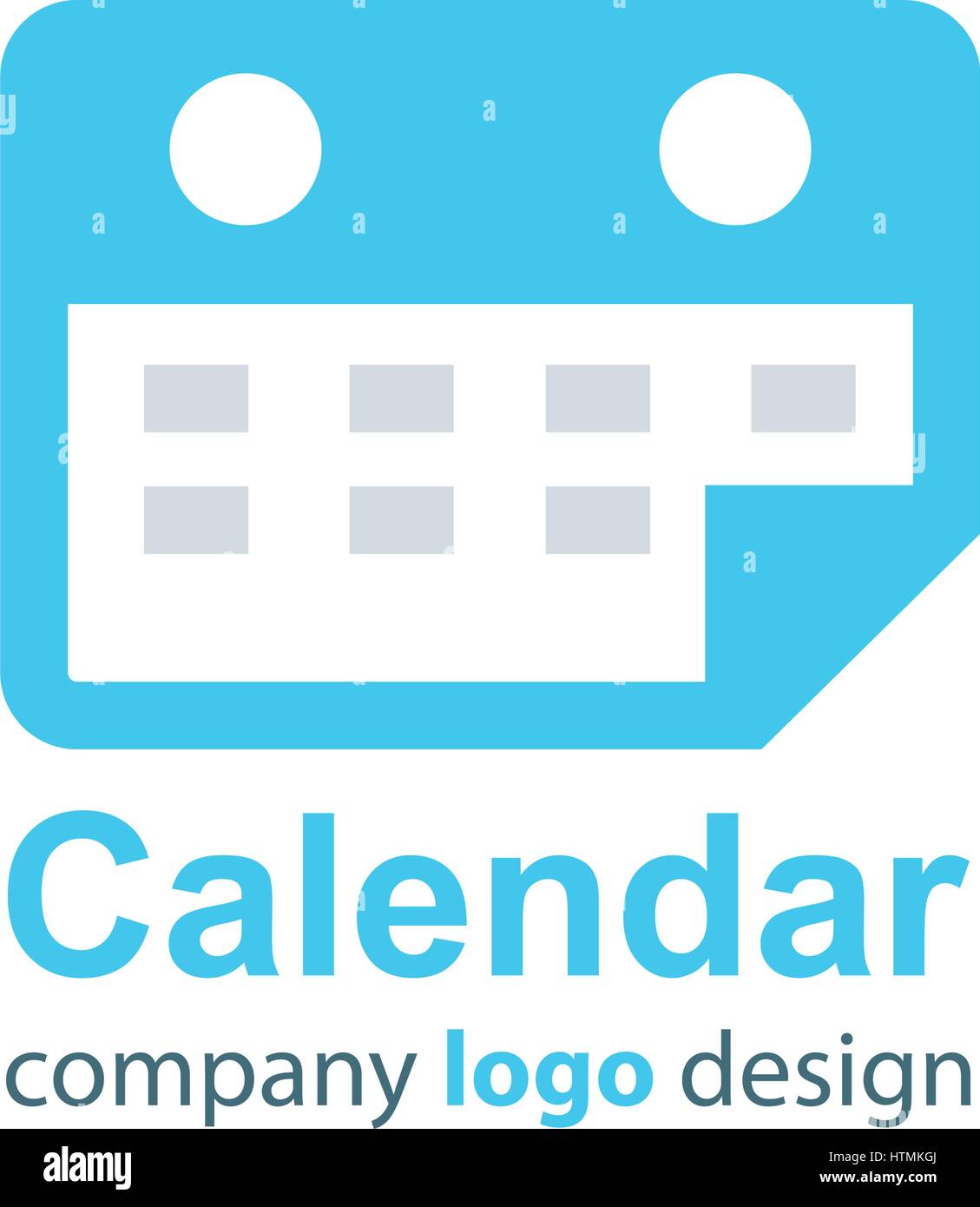 calendar logo blue style Stock Vector Image & Art Alamy