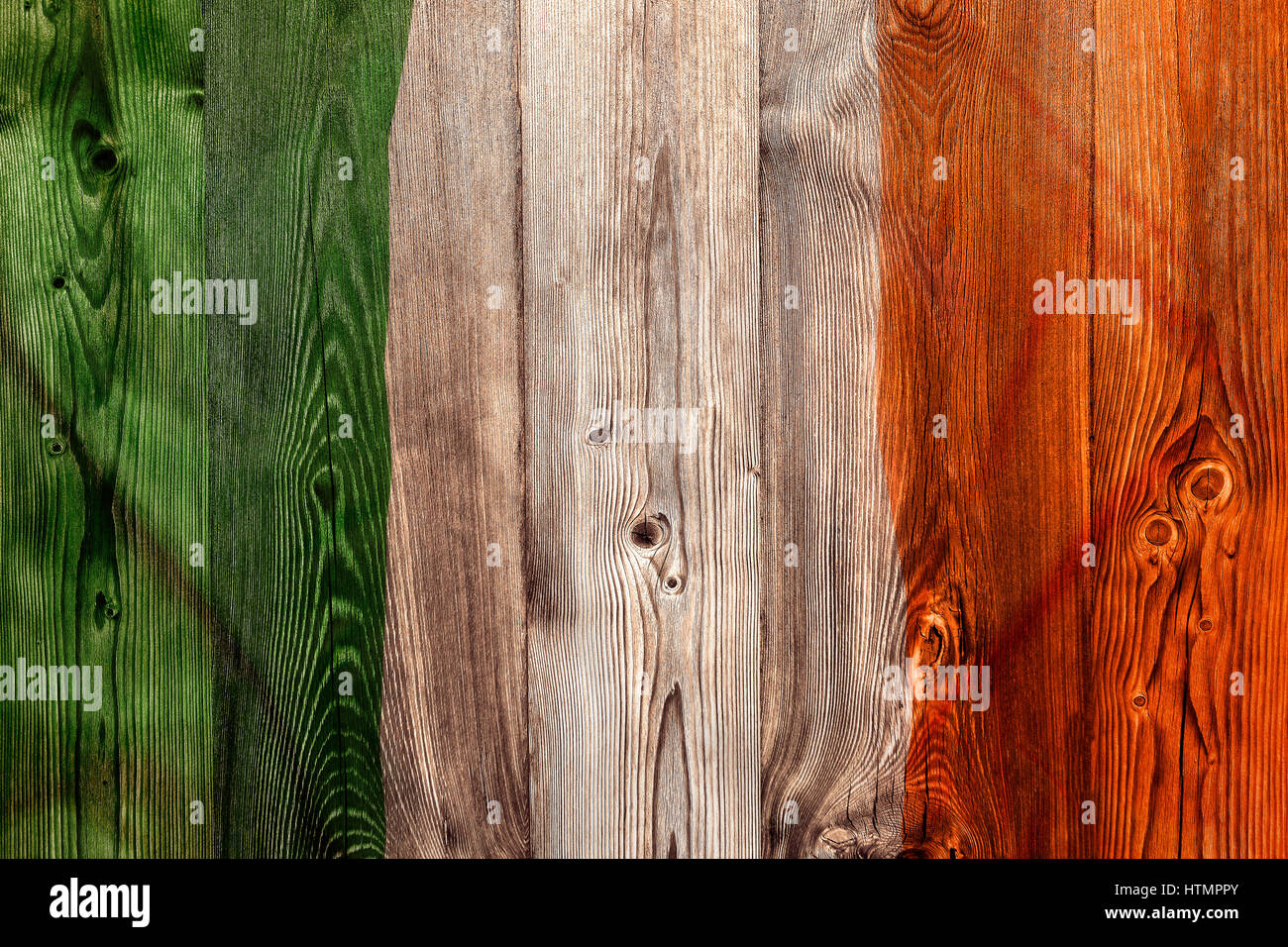National flag of Ireland on wooden background Stock Photo - Alamy