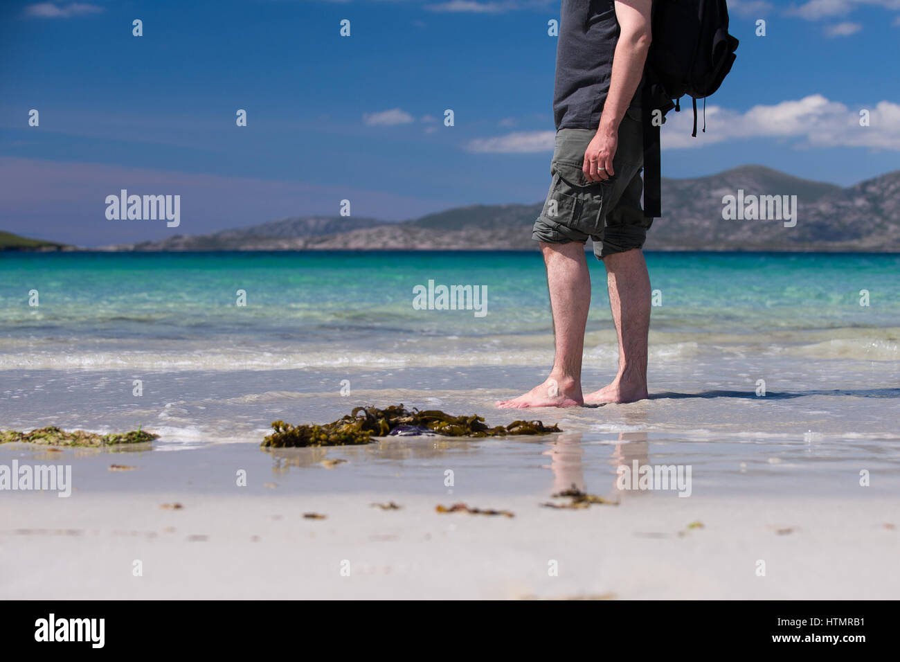 Male feet walking on sand hi-res stock photography and images - Alamy