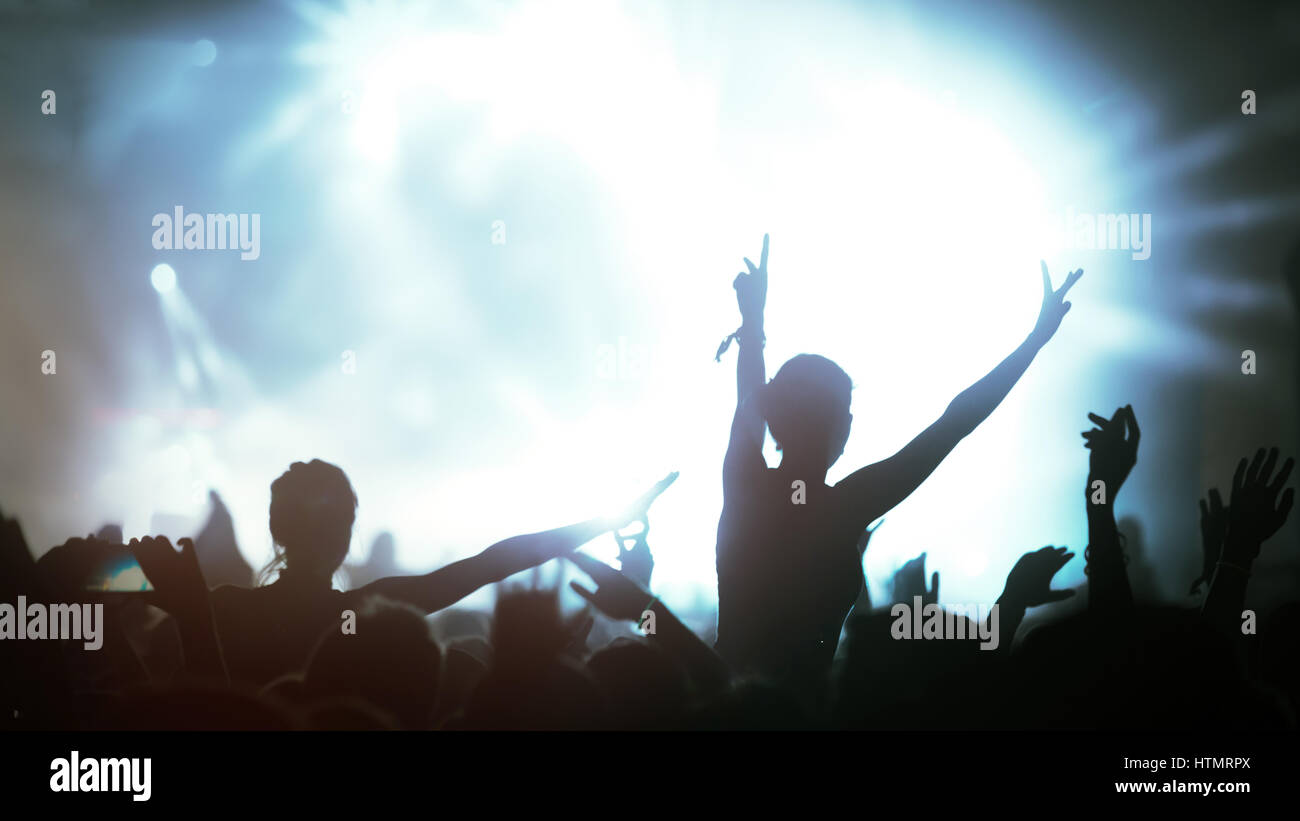 Crowd enjoying concert hi-res stock photography and images - Alamy