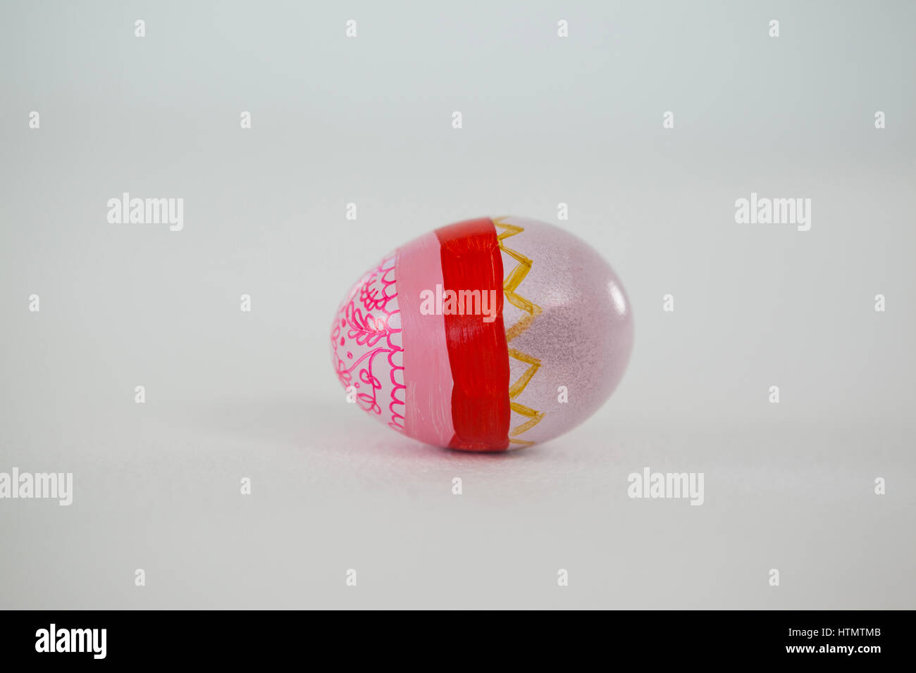 Painted Easter eggs isolated on white background Stock Photo - Alamy