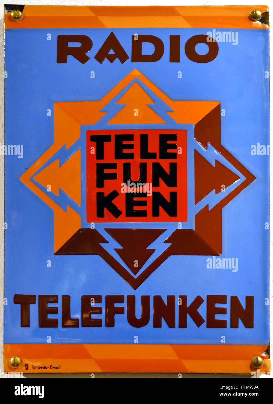 Radio Telefunken - Museum of Technology (The Deutsches Technikmuseum, scientific and technical collection. ) Germany  Berlin Kreuzberg Stock Photo