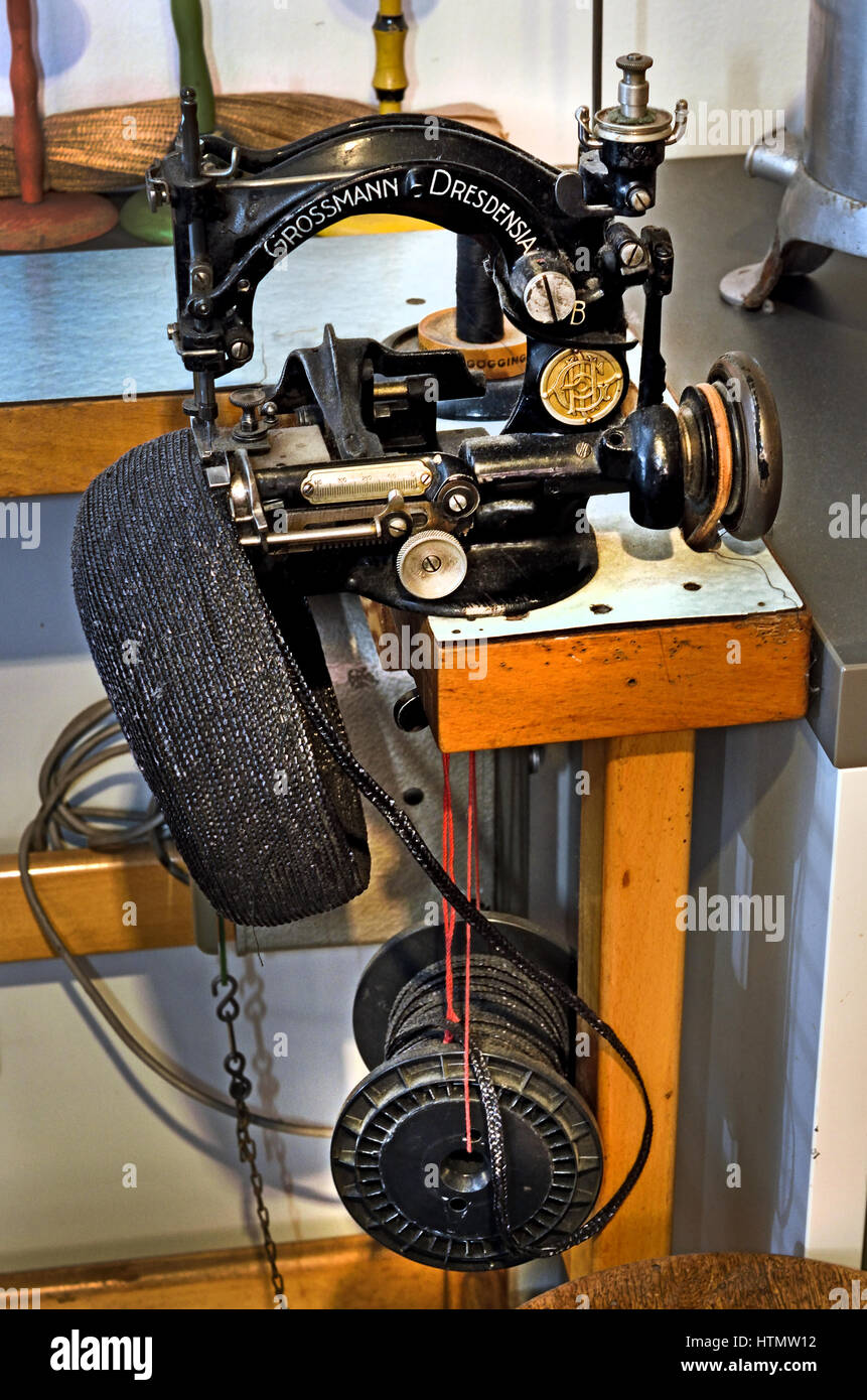 Dresdensia straw bort sewing machine Museum of Technology (The Deutsches  Technikmuseum, scientific and technical collection. ) Germany Berlin  Kreuzberg Stock Photo - Alamy