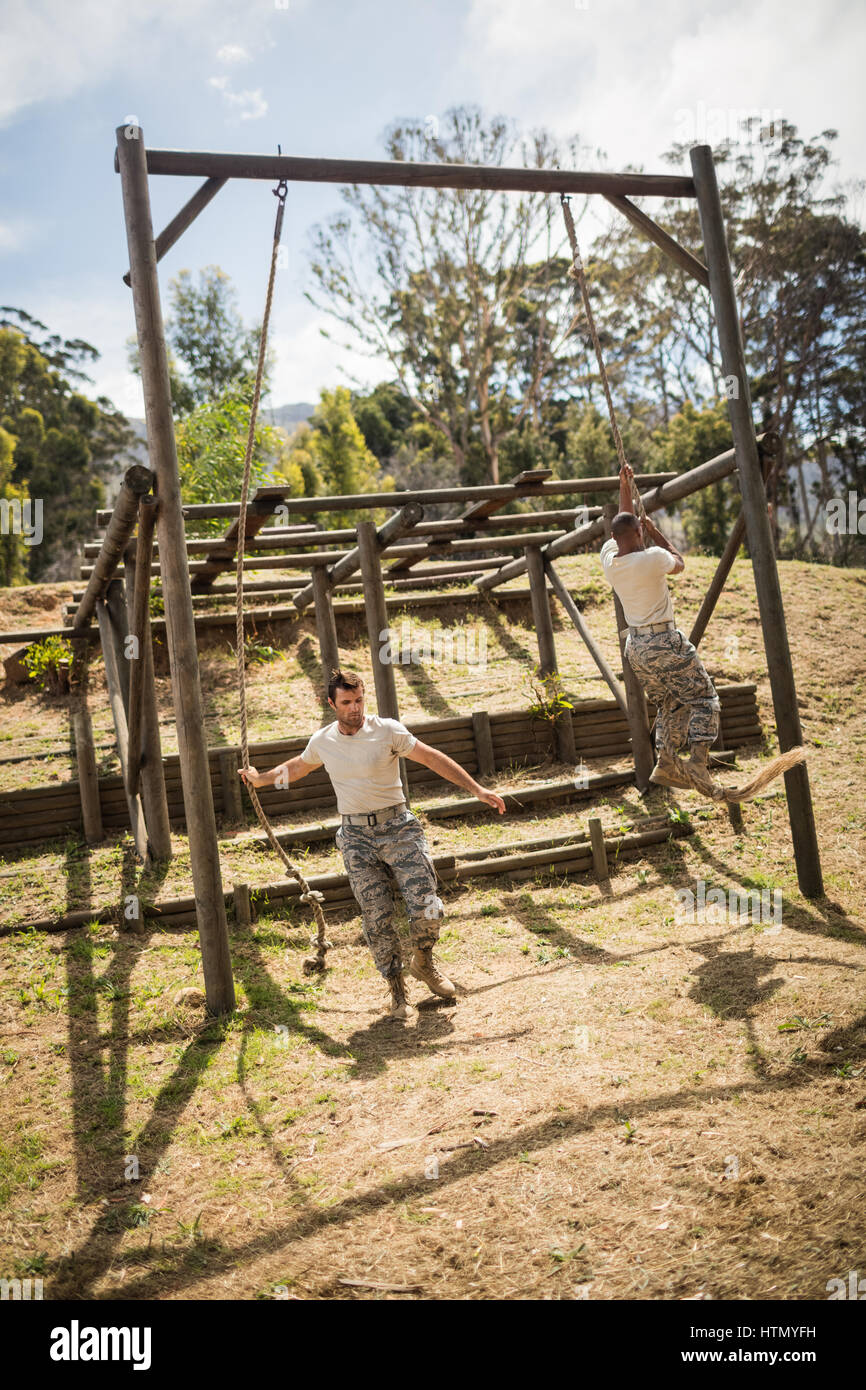 Rope Climbing and the Military - Boot Camp & Military Fitness