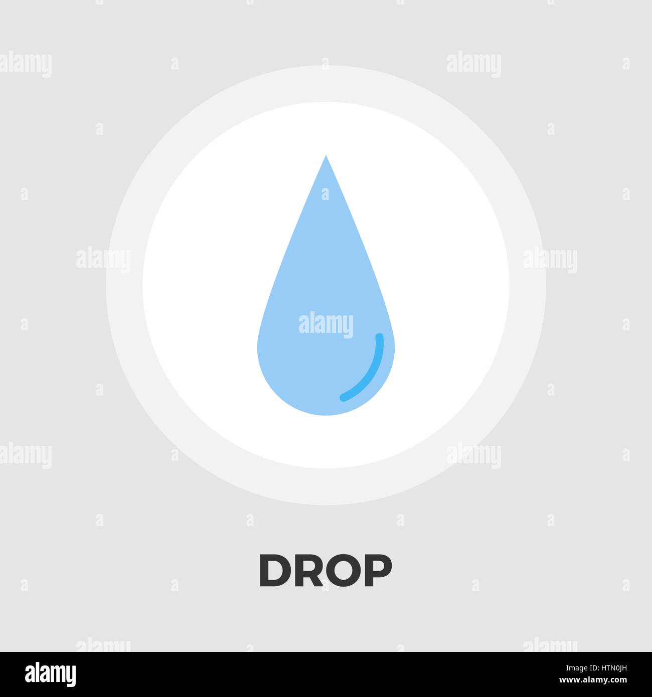 Drop icon vector. Flat icon isolated on the white background. Editable ...