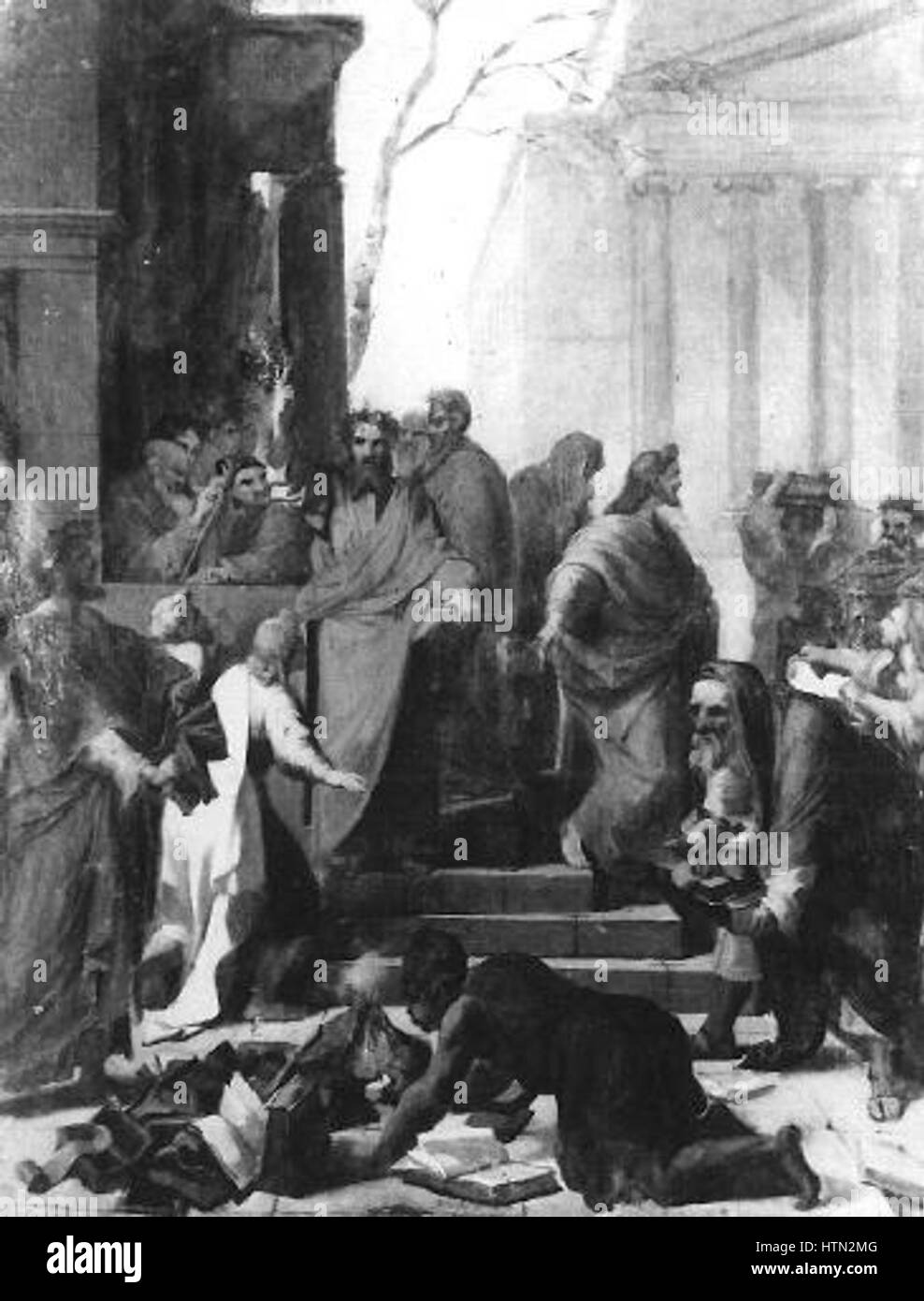 Josef Mathias Trenkwald 18241897 Skica k oltarnimu obrazu Stock