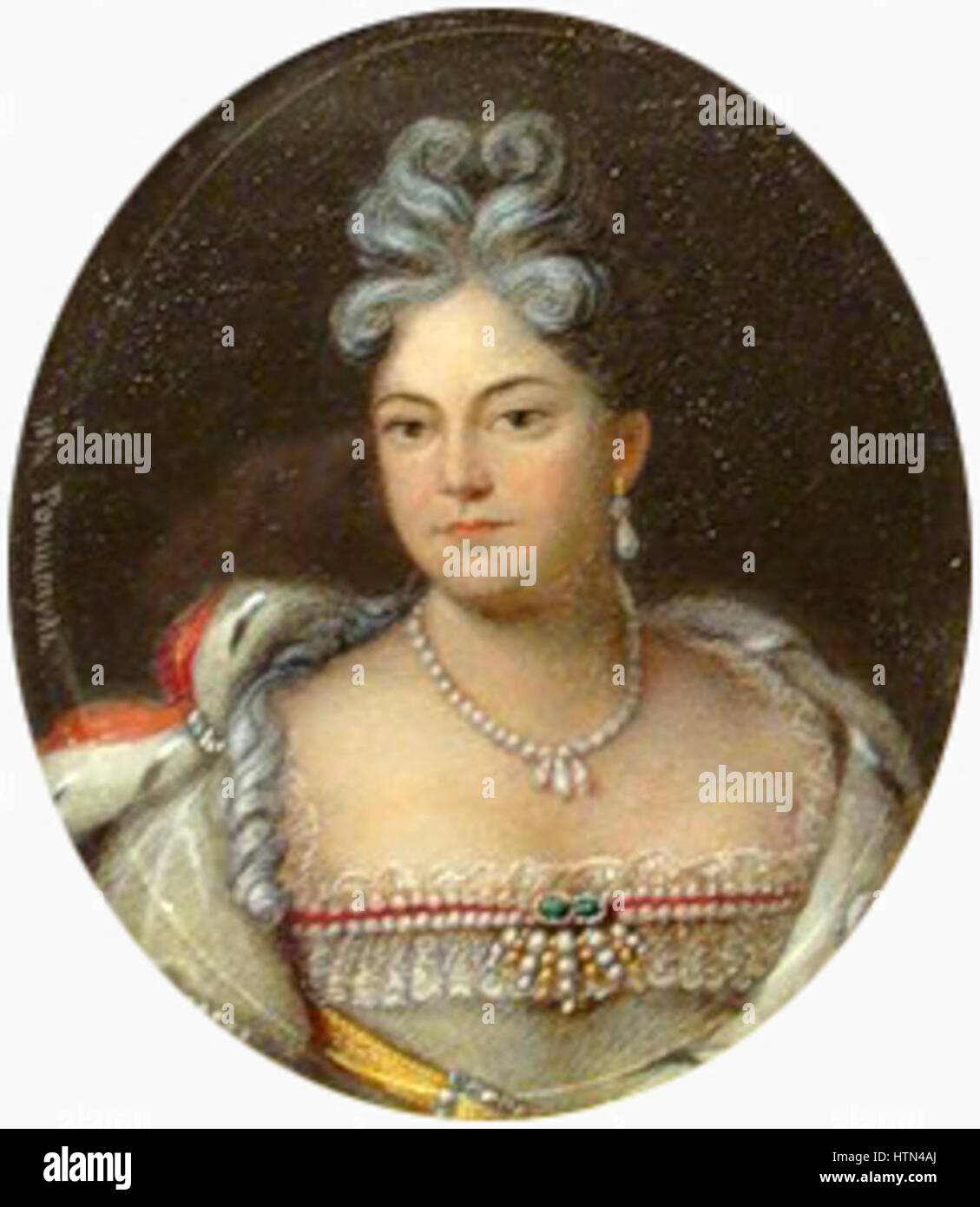 Natalia Alexeevna by Rokstul (1874) Stock Photo