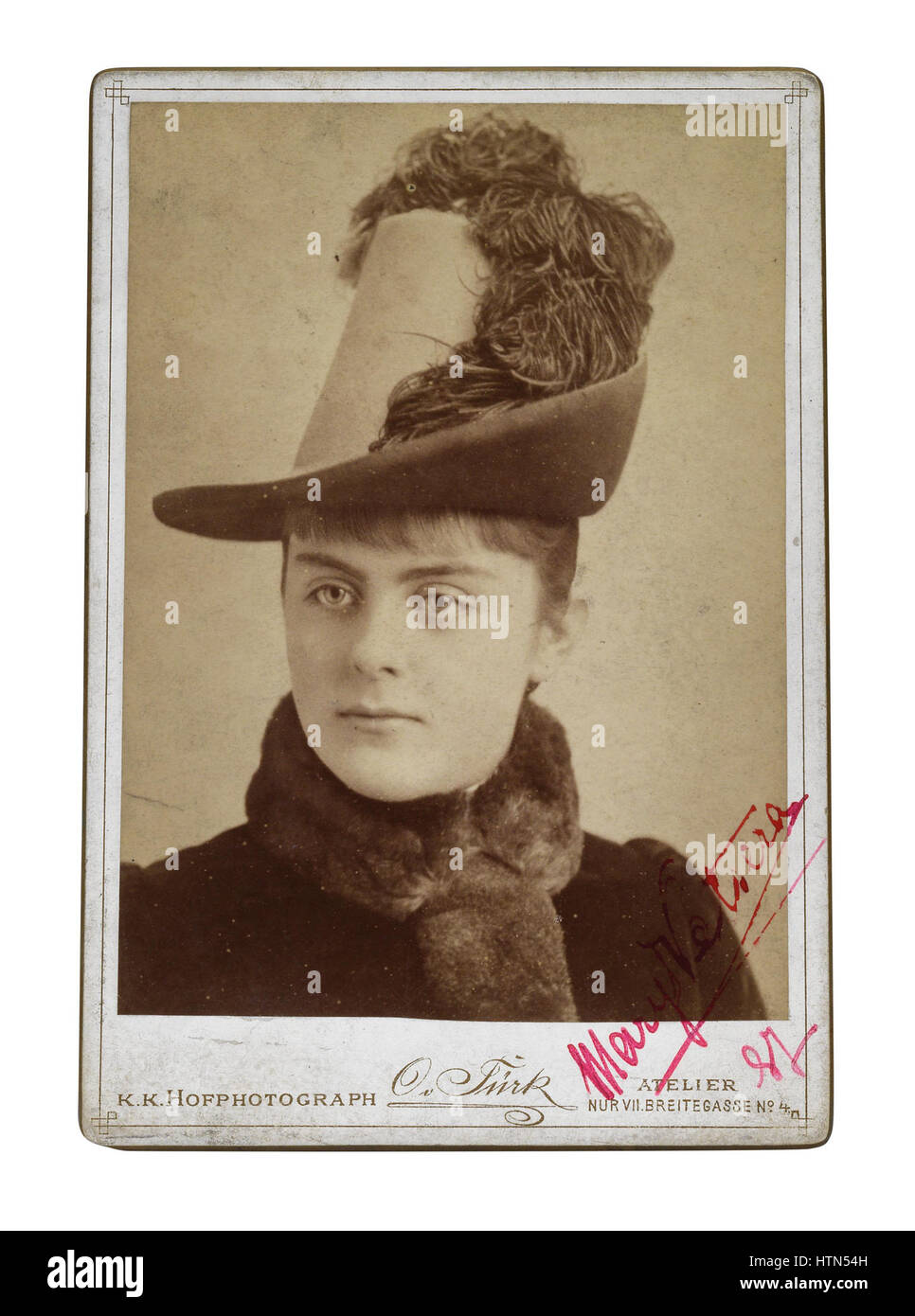 Mary Vetsera 1887 Stock Photo