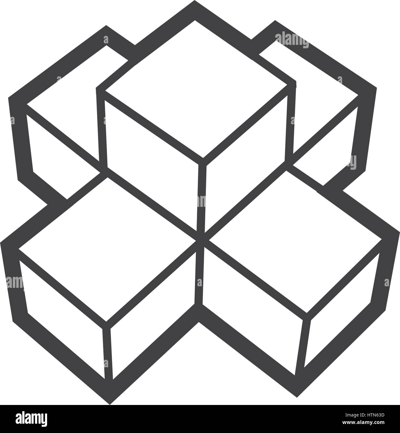 infographic Cube icon vector Stock Vector Image & Art - Alamy