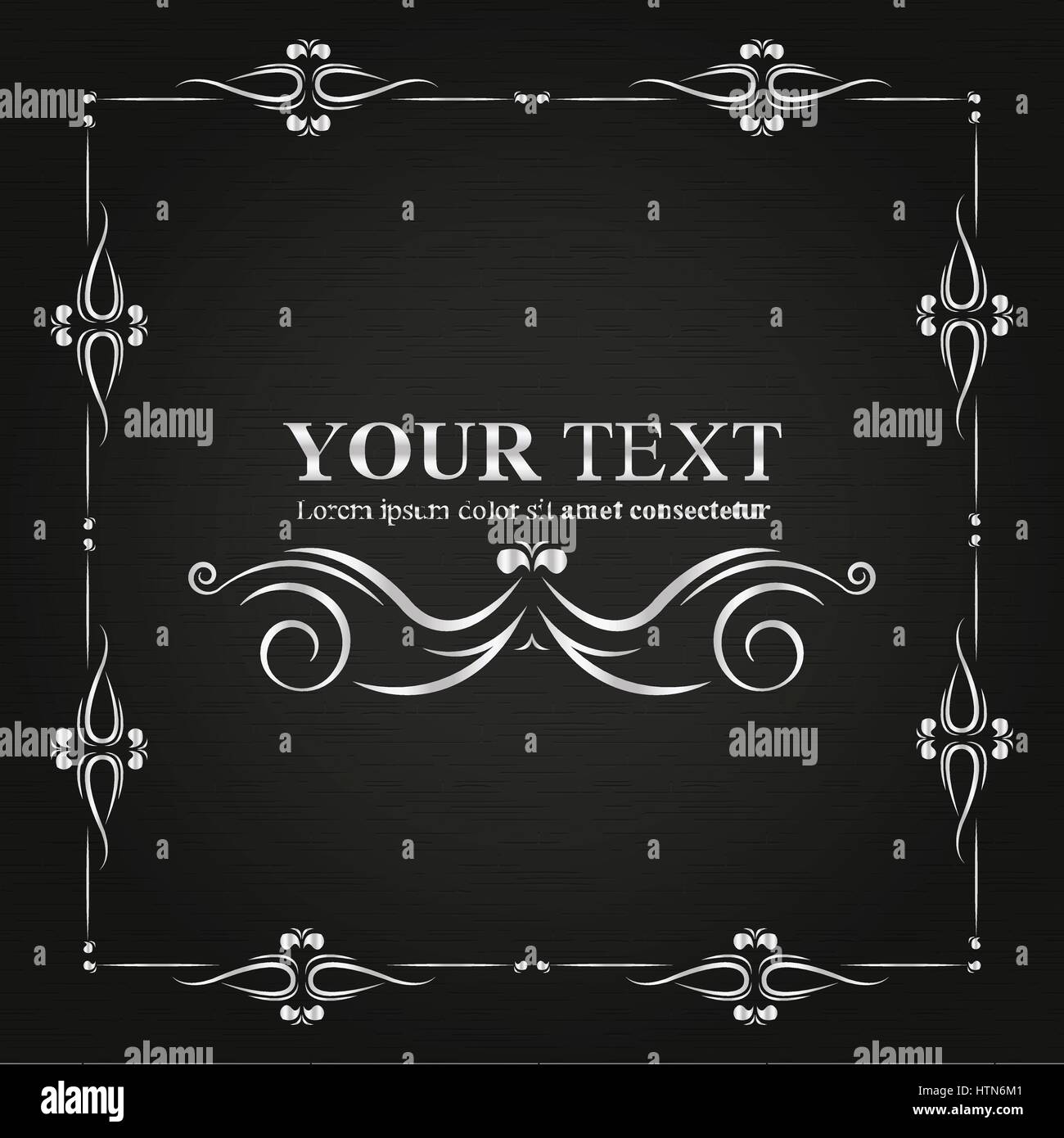 frames Classic card silver color Stock Vector Image & Art - Alamy