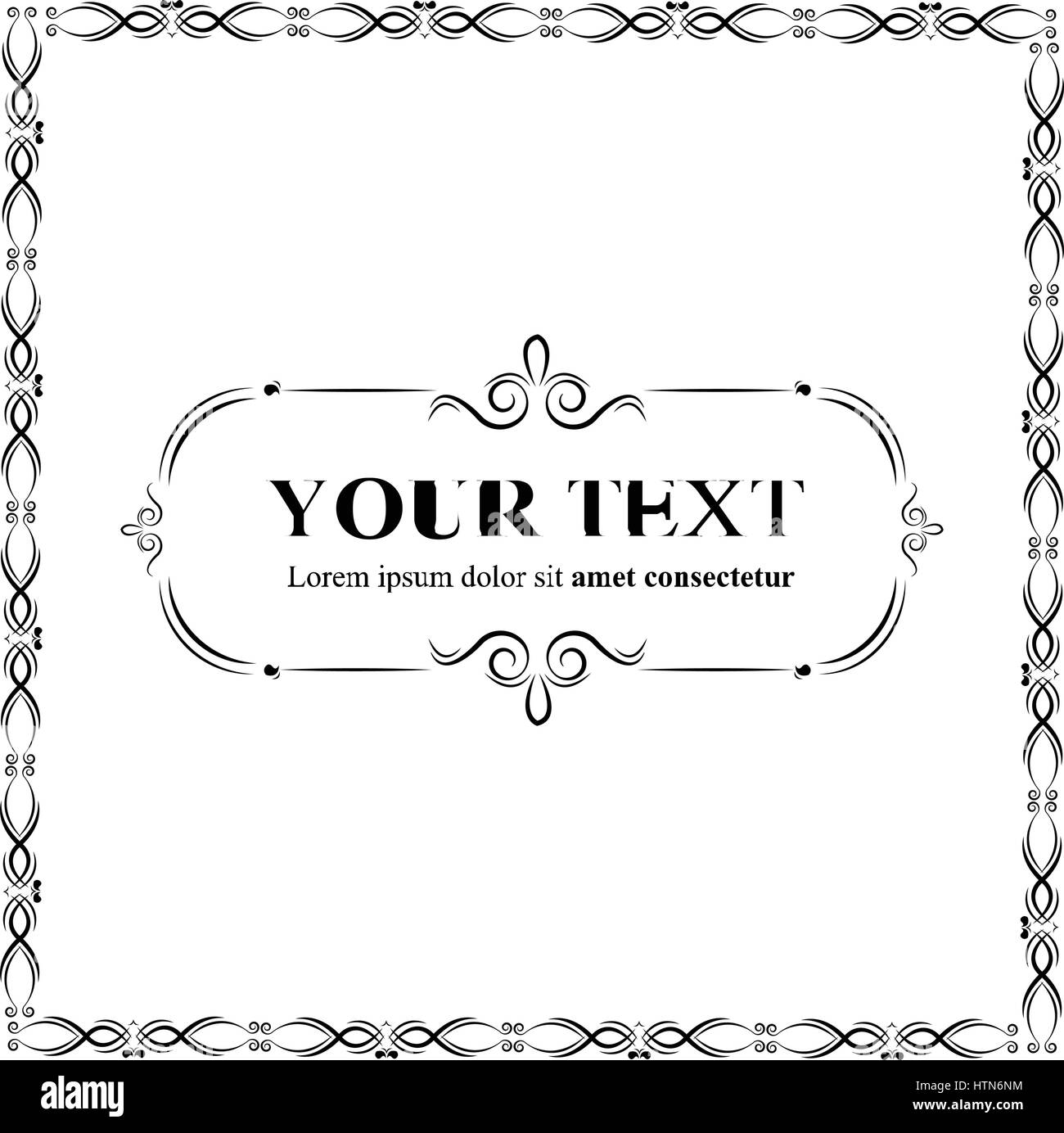 frames design classic style black Stock Vector Image & Art Alamy