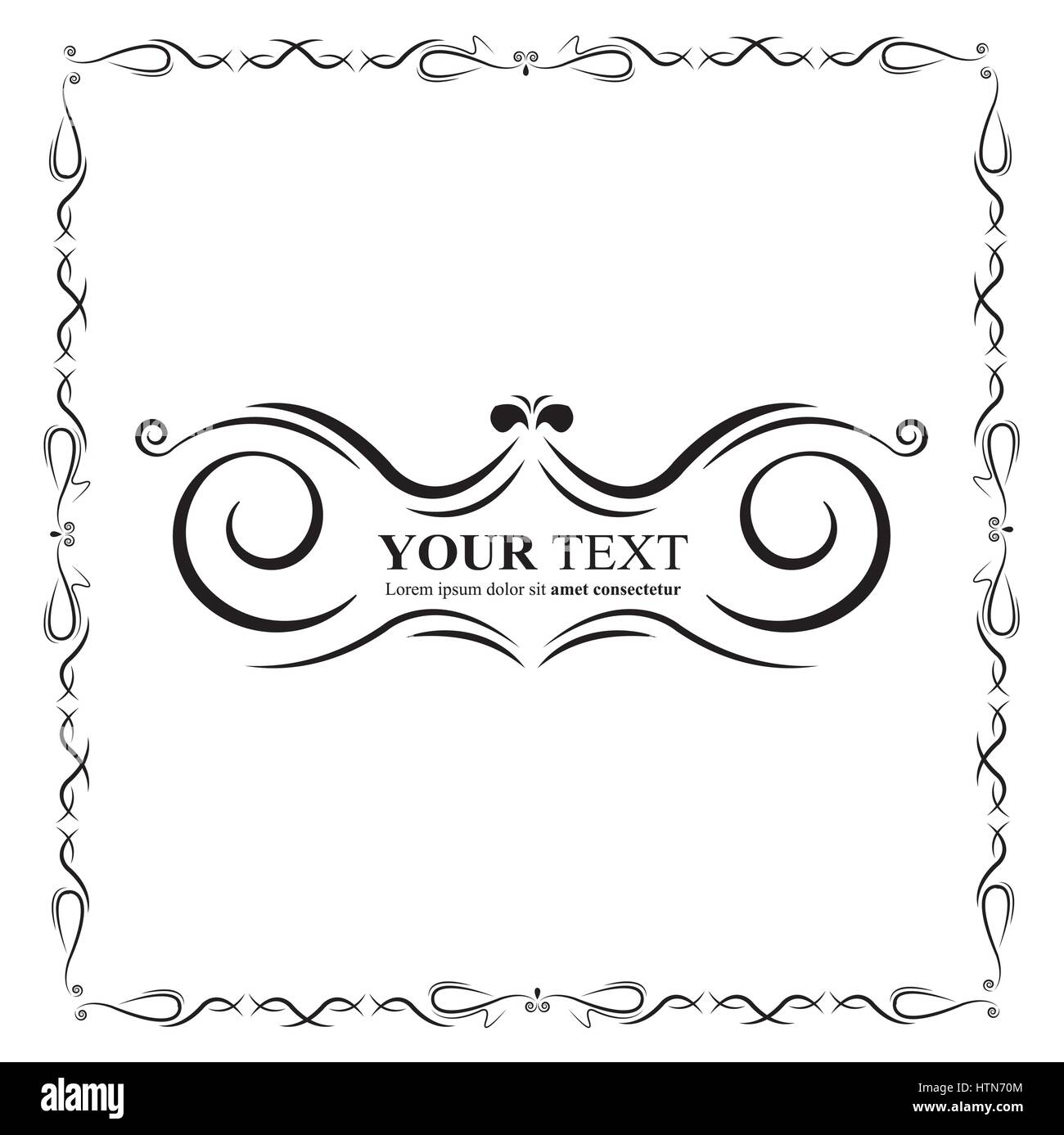 frames design classic style black Stock Vector Image & Art Alamy