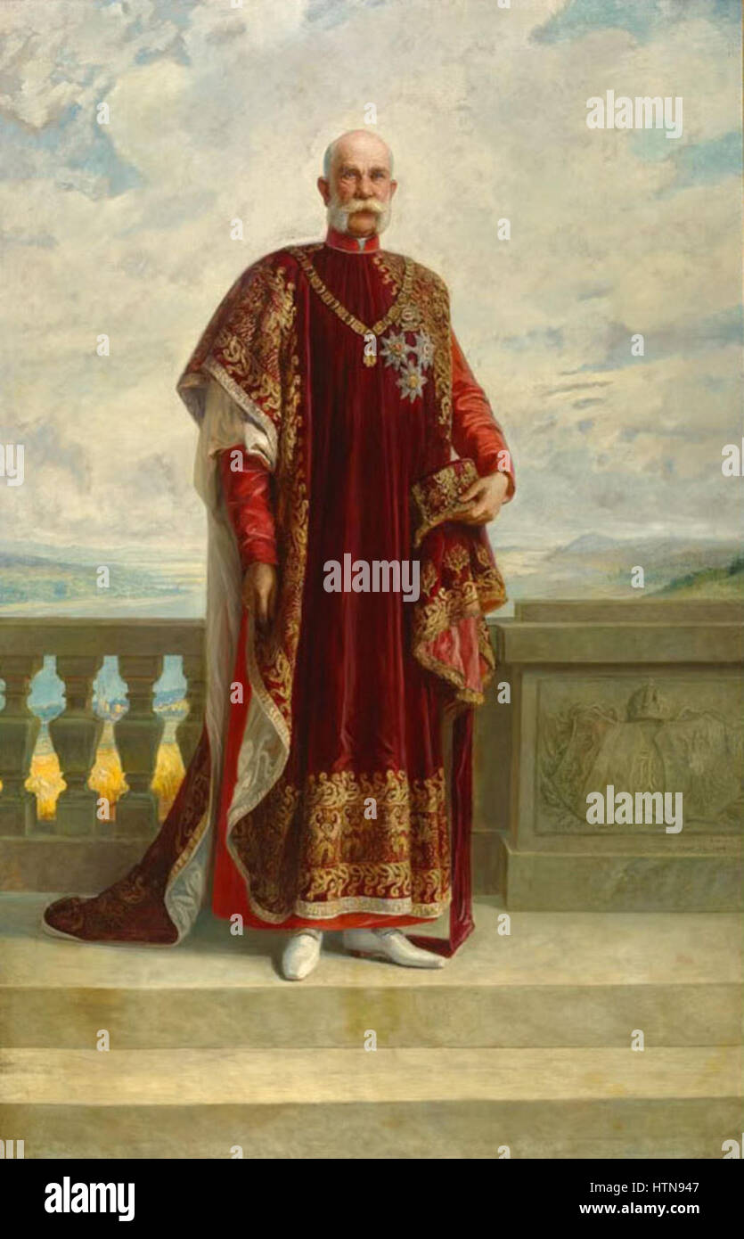 Portrait of Kaiser Franz Joseph I Habsburg-Lorraine Stock Photo