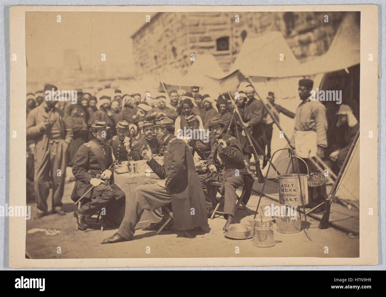 Duryea Zouaves, Regimental Mess, Fort Schuyler, May 18, 1861 Stock