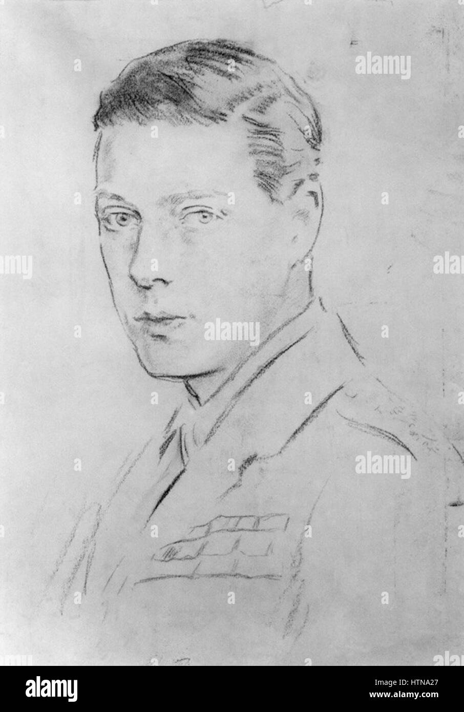 Prince Edward (1920 sketch Stock Photo Alamy