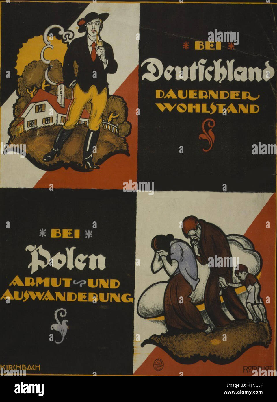 Plakat Bei Deutschland dauernder Wohlstand Stock Photo