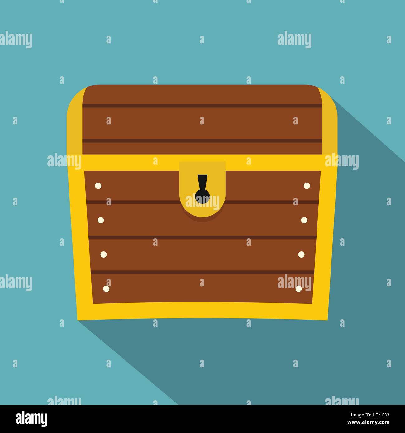 Chest icon. Flat illustration of chest vector icon for web Stock Vector
