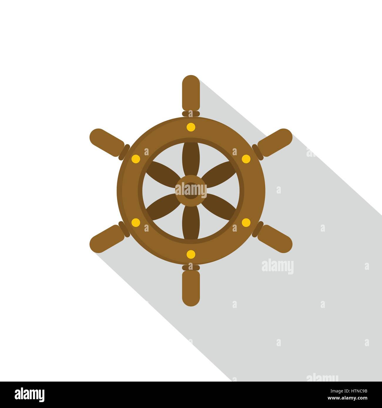 Ship wheel icon. Flat illustration of ship wheel vector icon for web ...