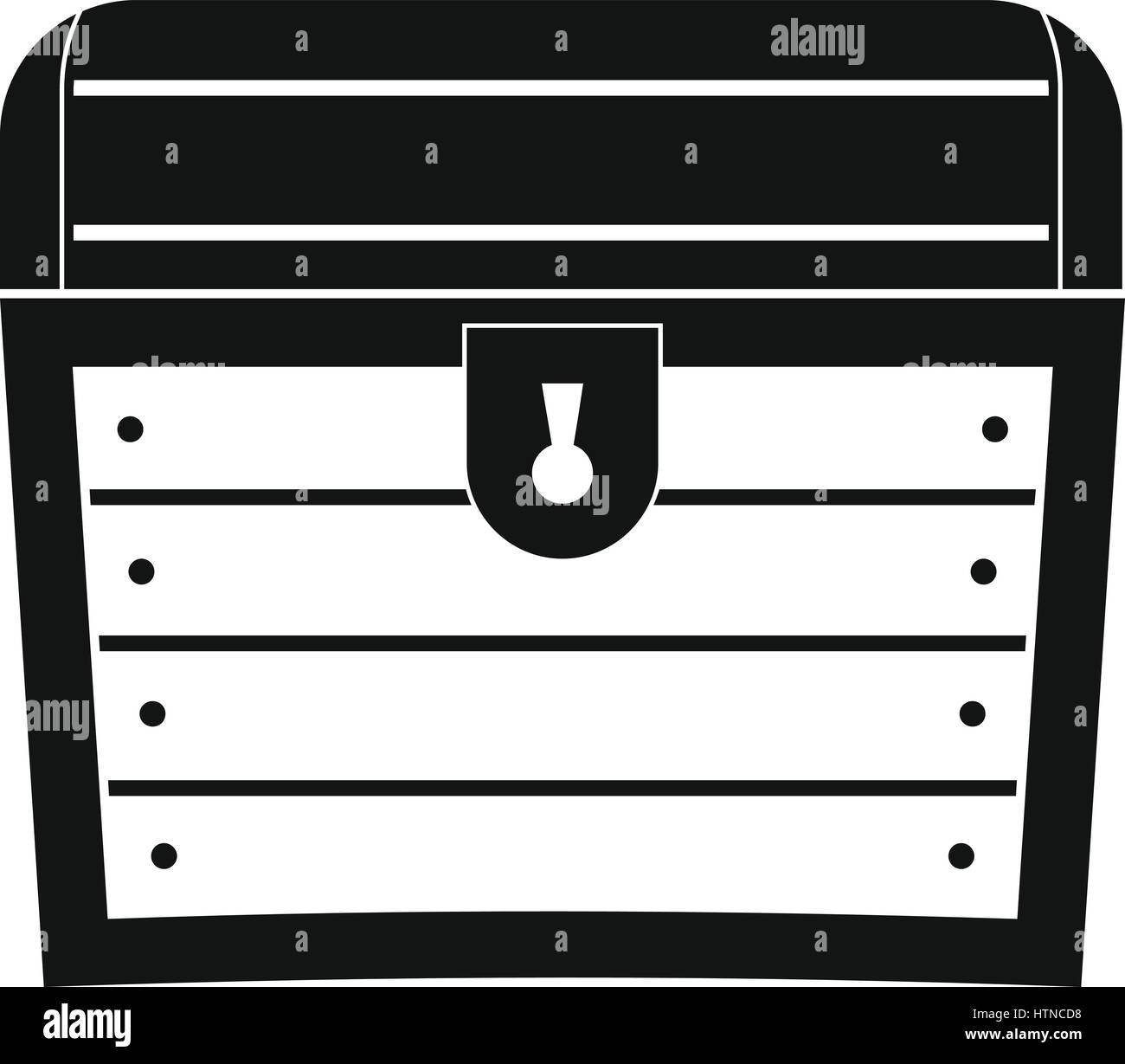 Chest icon. Simple illustration of chest vector icon for web Stock ...