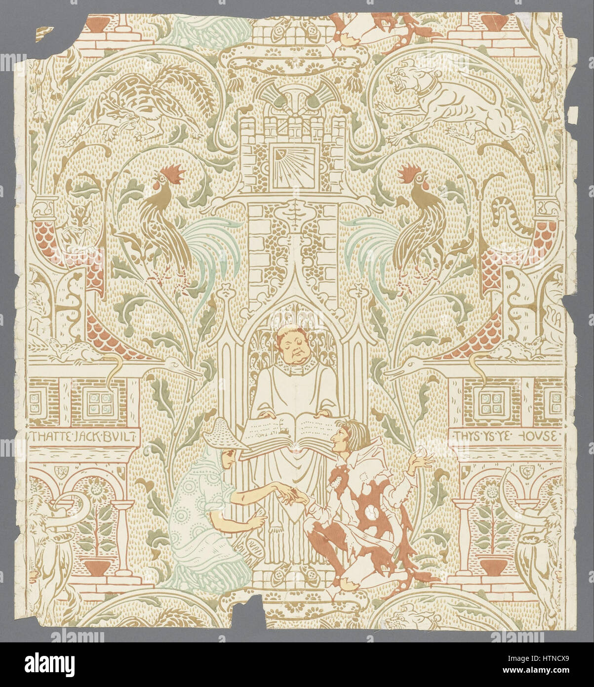 Walter Crane - The House that Jack Built - Google Art Project Stock Photo