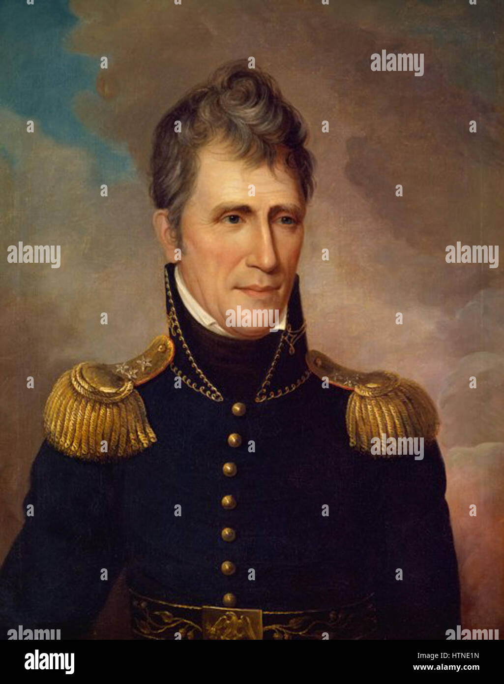 Charles Willson Peale - portrait of Andrew Jackson, 1819 Stock Photo