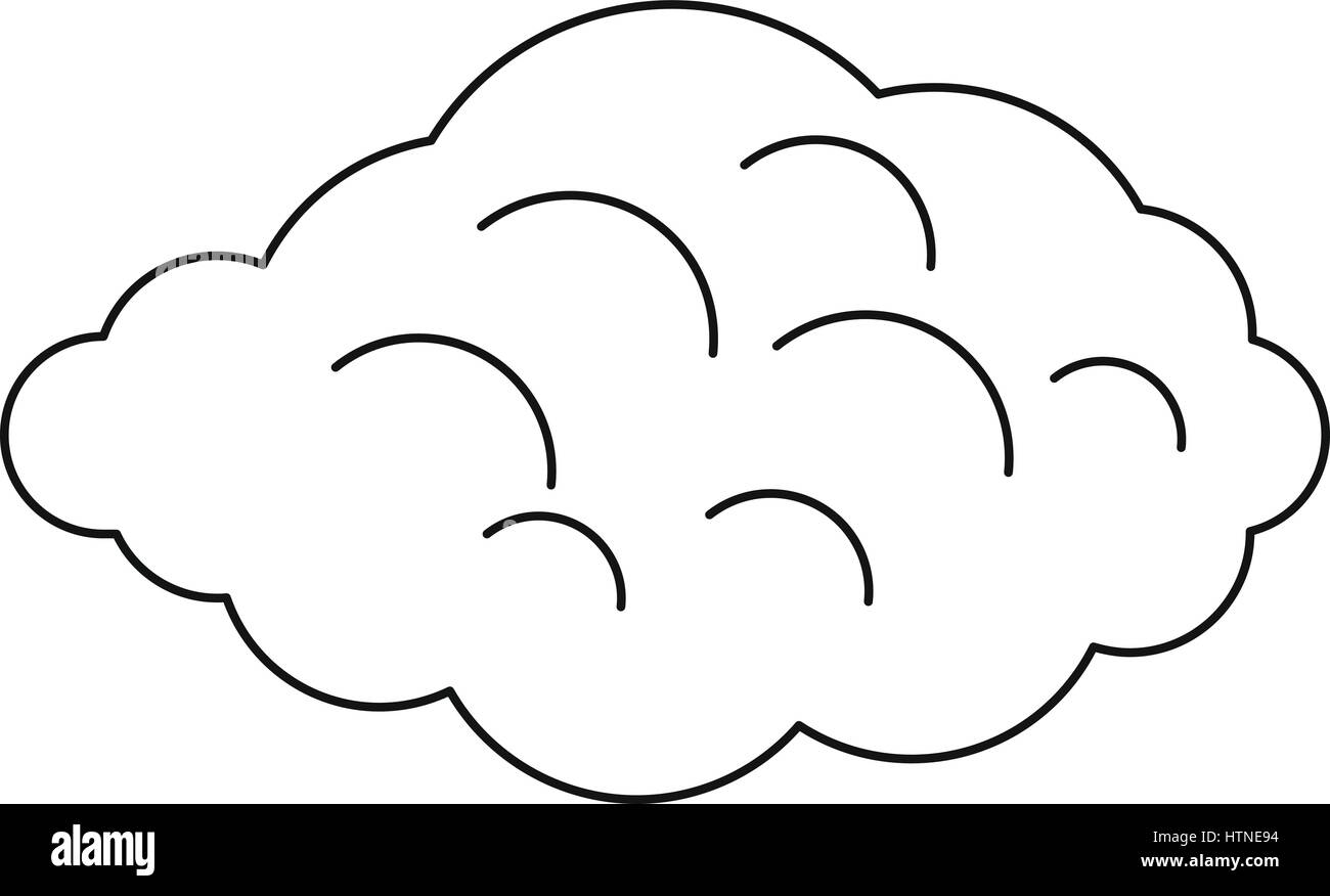 Small cloud icon. Outline illustration of small cloud vector icon for ...