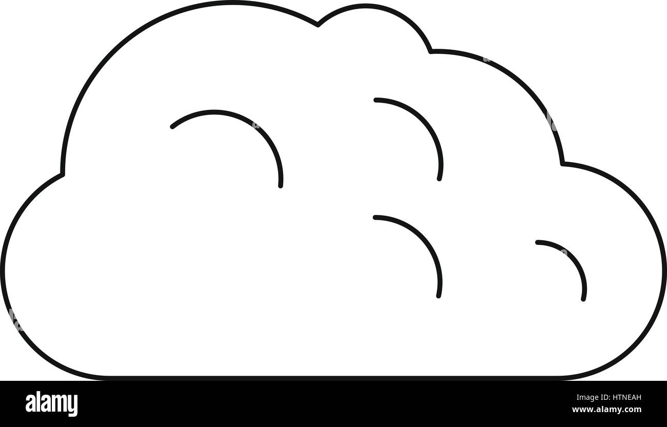 Storm cloud icon. Outline illustration of storm cloud vector icon for ...