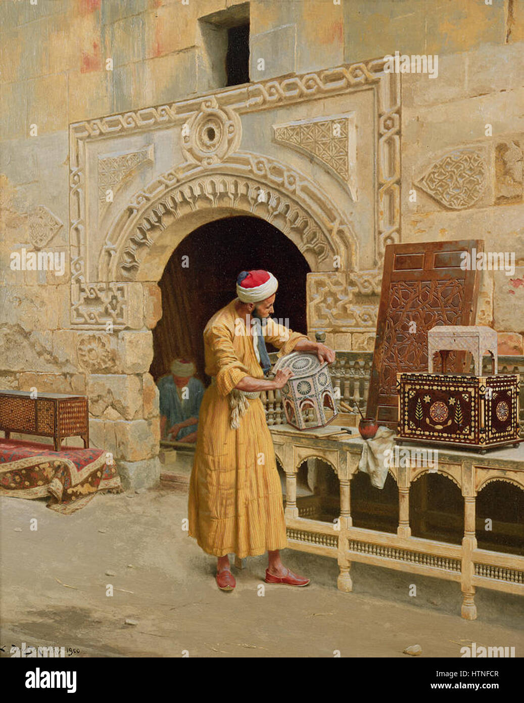 The furniture maker by Ludwig Deutsch Stock Photo Alamy